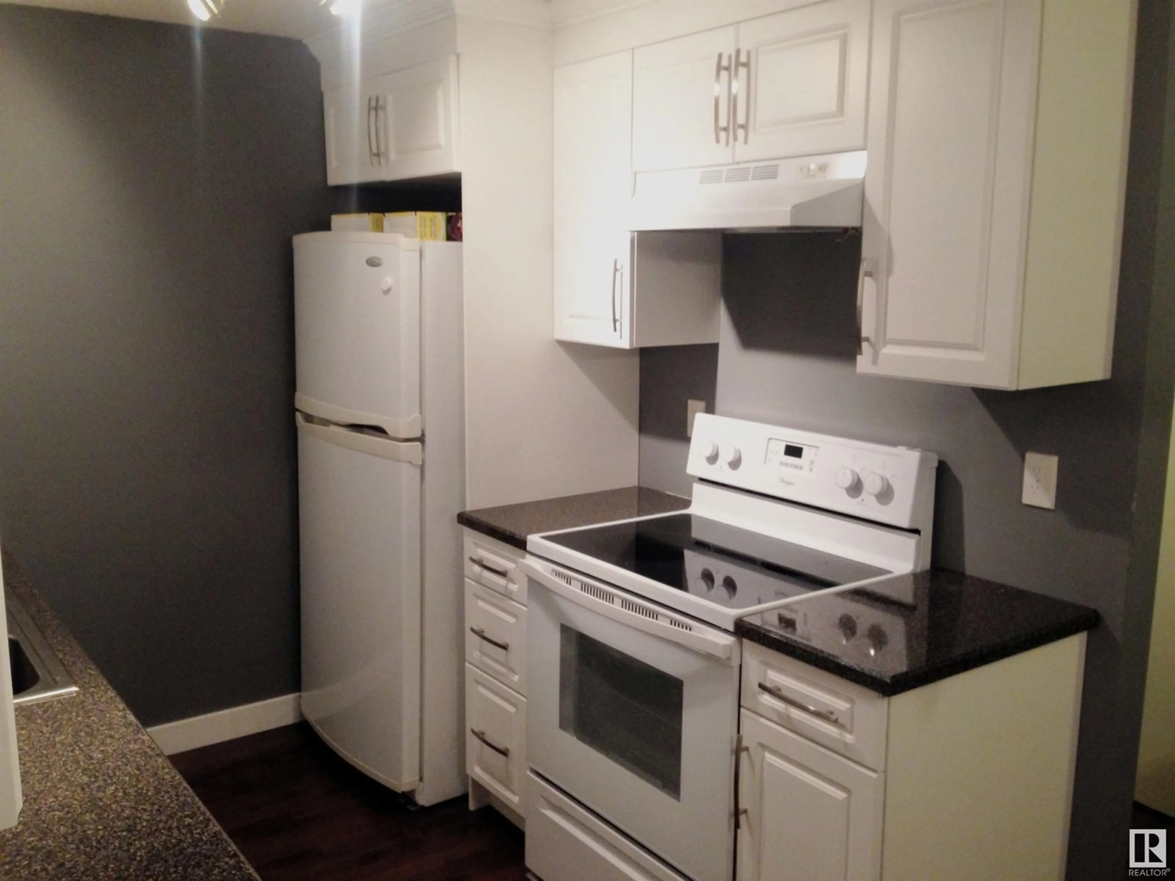 Standard kitchen, wood/laminate floor for 191D HOMESTEAD CR, Edmonton Alberta T5A2Y2