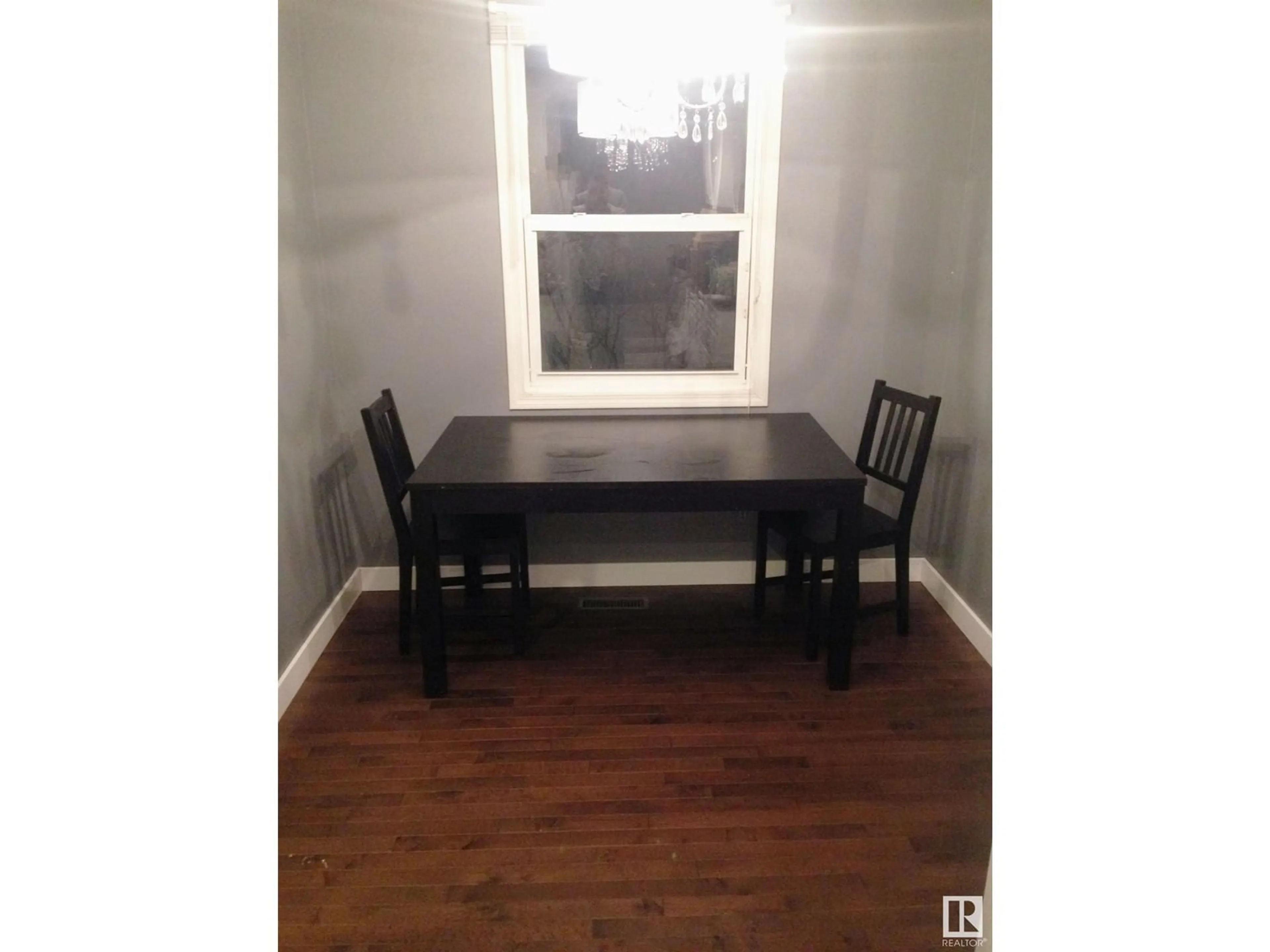 Dining room, wood/laminate floor for 191D HOMESTEAD CR, Edmonton Alberta T5A2Y2