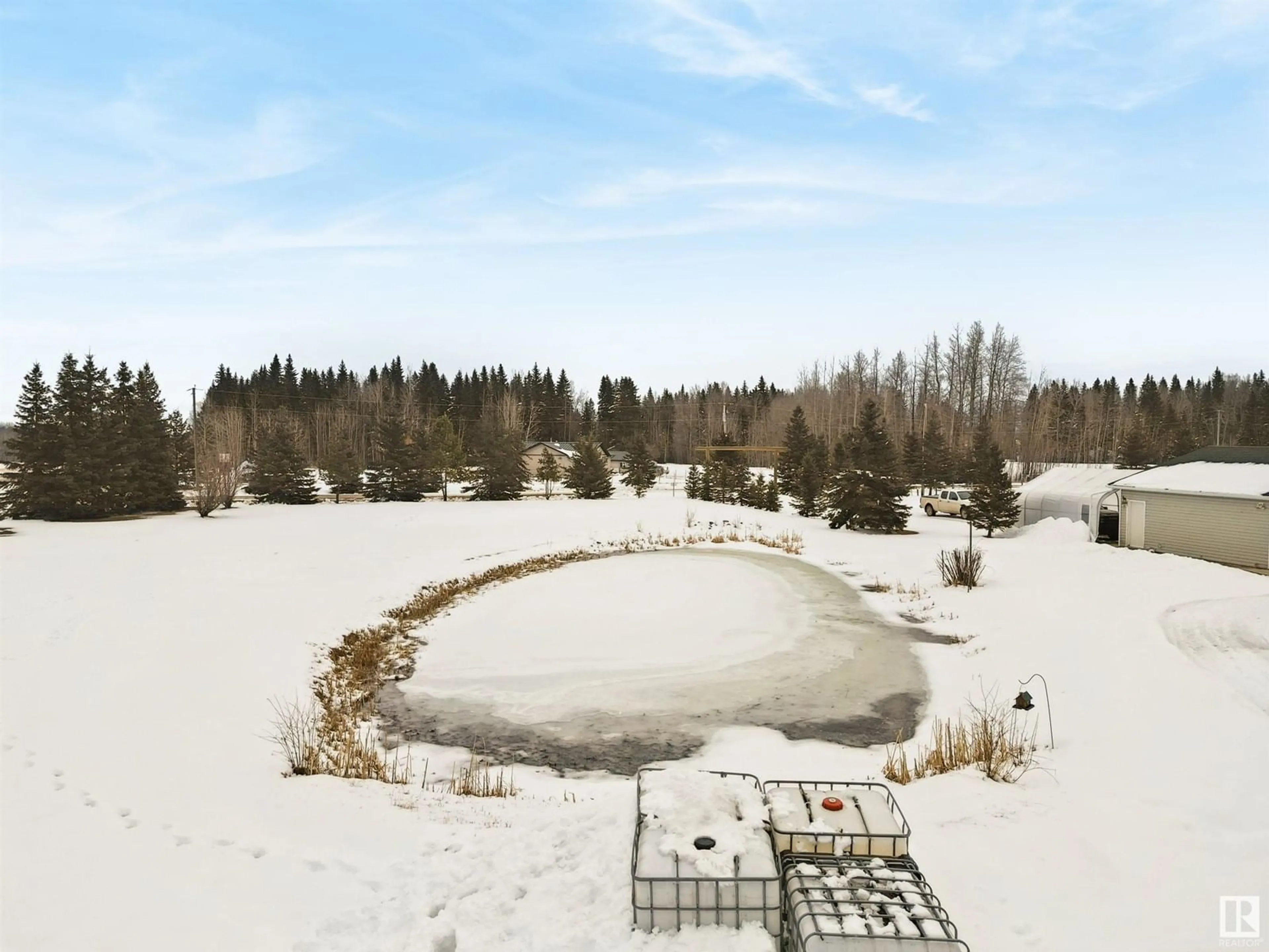 A pic from outside/outdoor area/front of a property/back of a property/a pic from drone, water/lake/river/ocean view for 2 TWP RD 464 TWP RD, Rural Wetaskiwin County Alberta T0C0T0