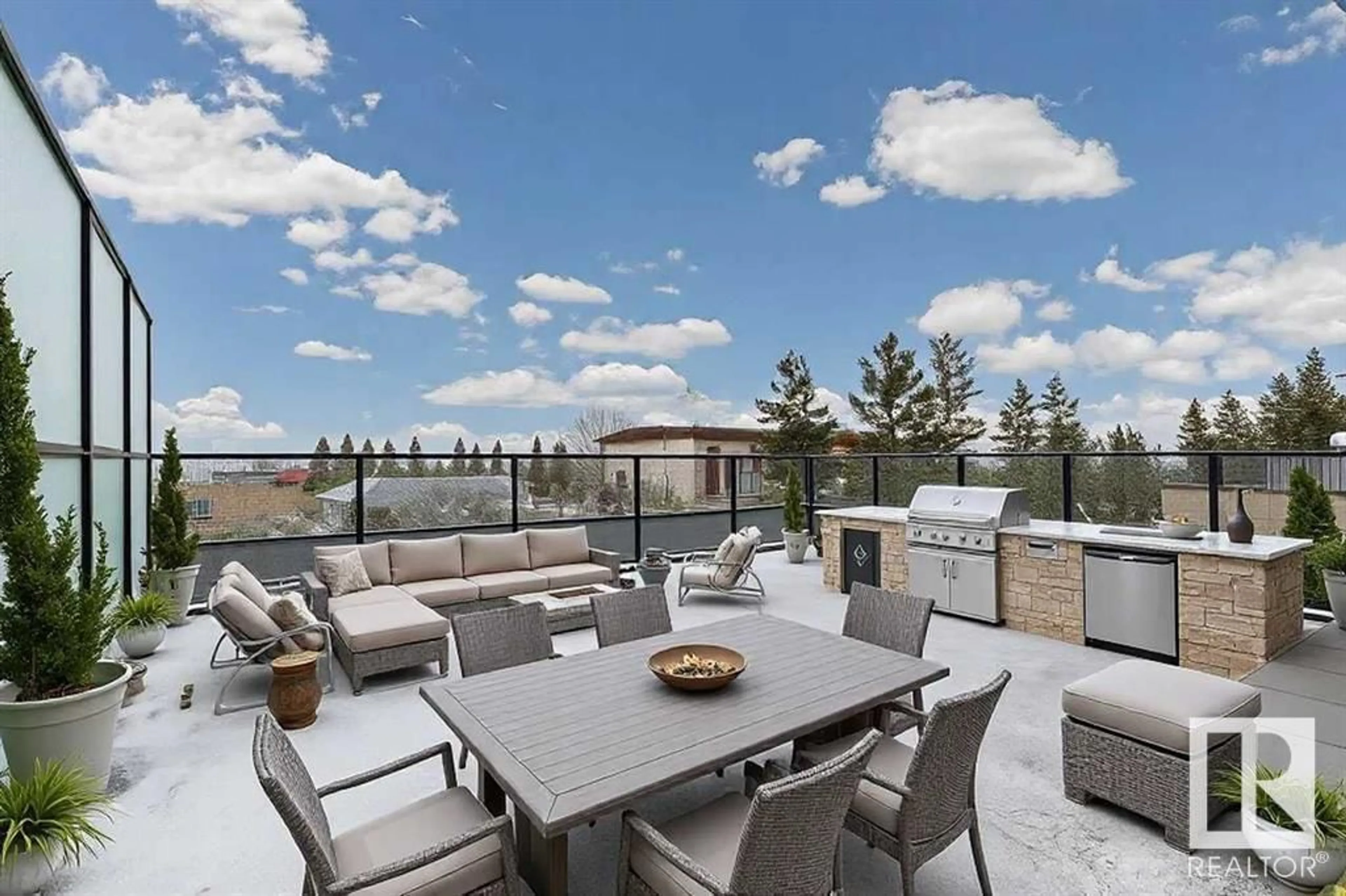 Patio, mountain view for 201 - 8370 BROADCAST AV, Calgary Alberta T3H6L3