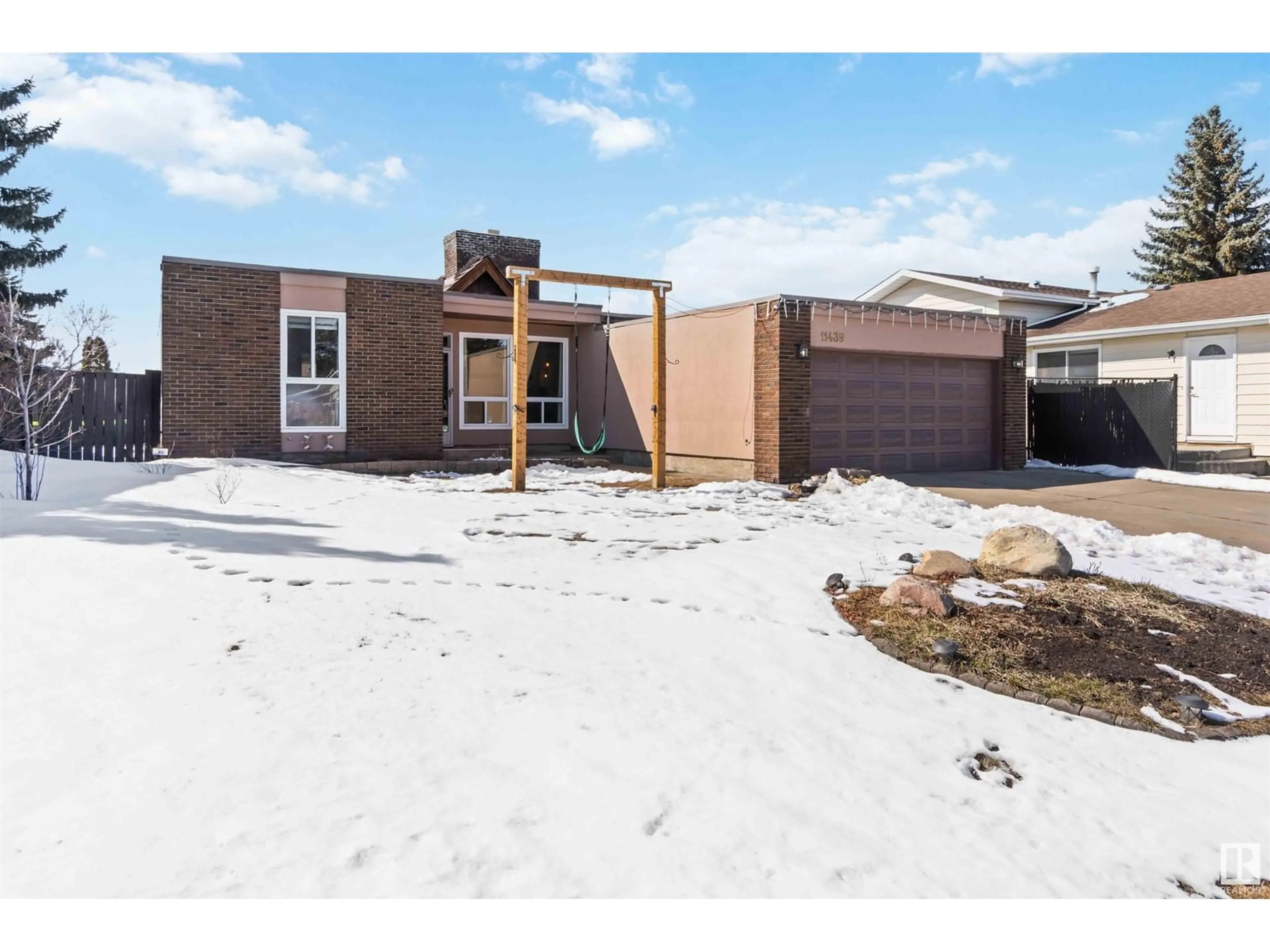 Home with brick exterior material, street for 11439 162A AV, Edmonton Alberta T5X2L6
