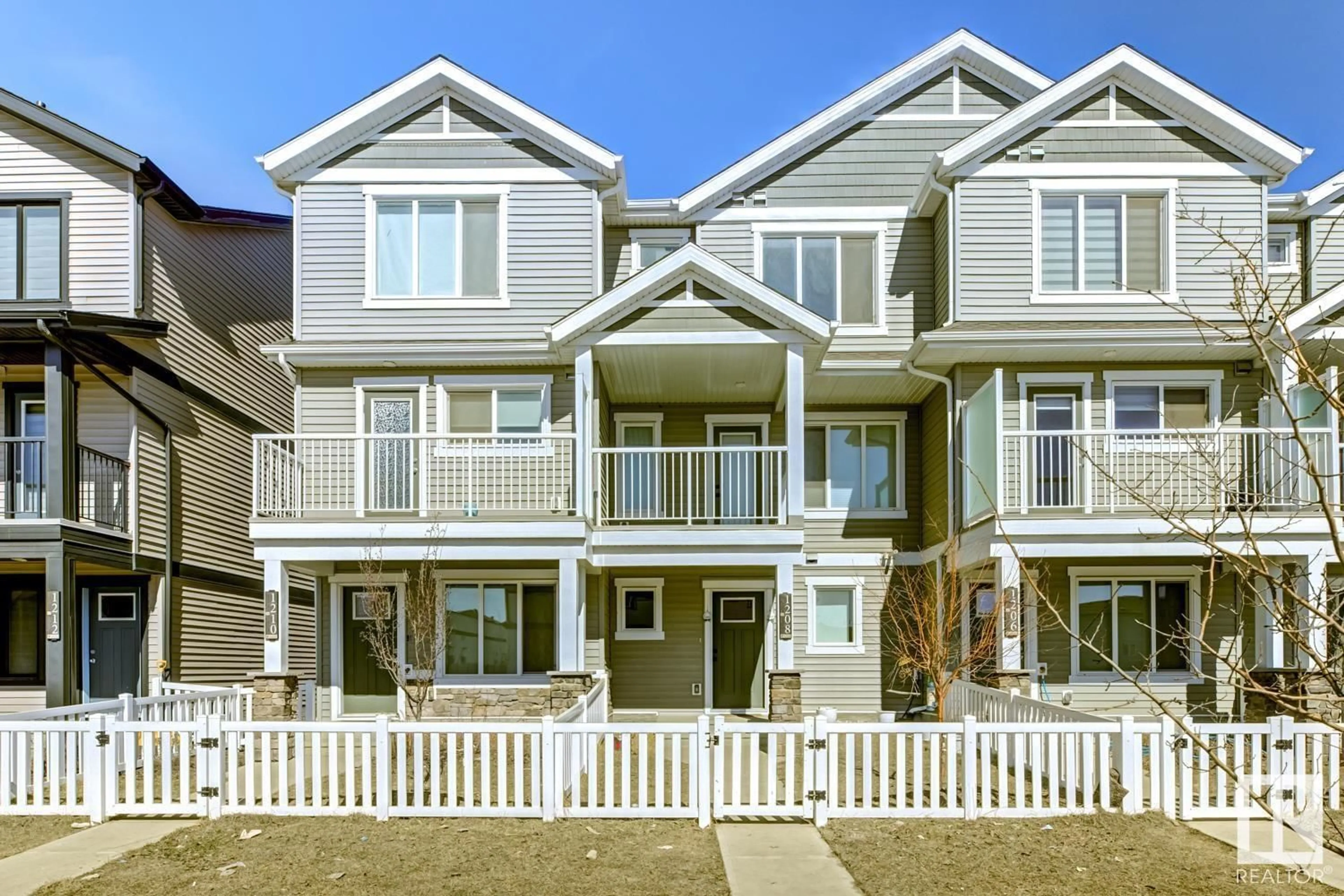 Home with vinyl exterior material, street for 1208 ASTER BV, Edmonton Alberta T6T2N8