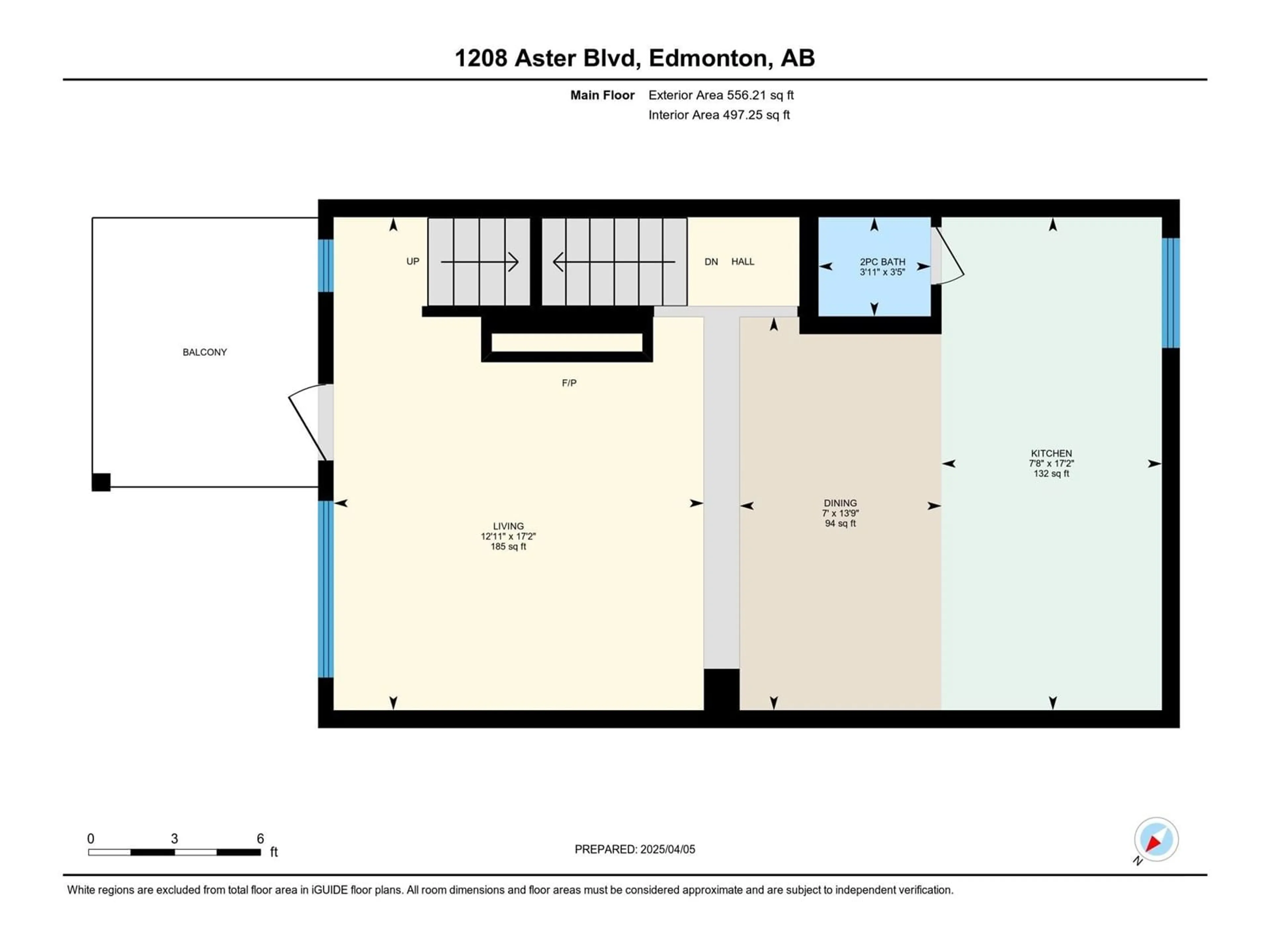 Floor plan for 1208 ASTER BV, Edmonton Alberta T6T2N8