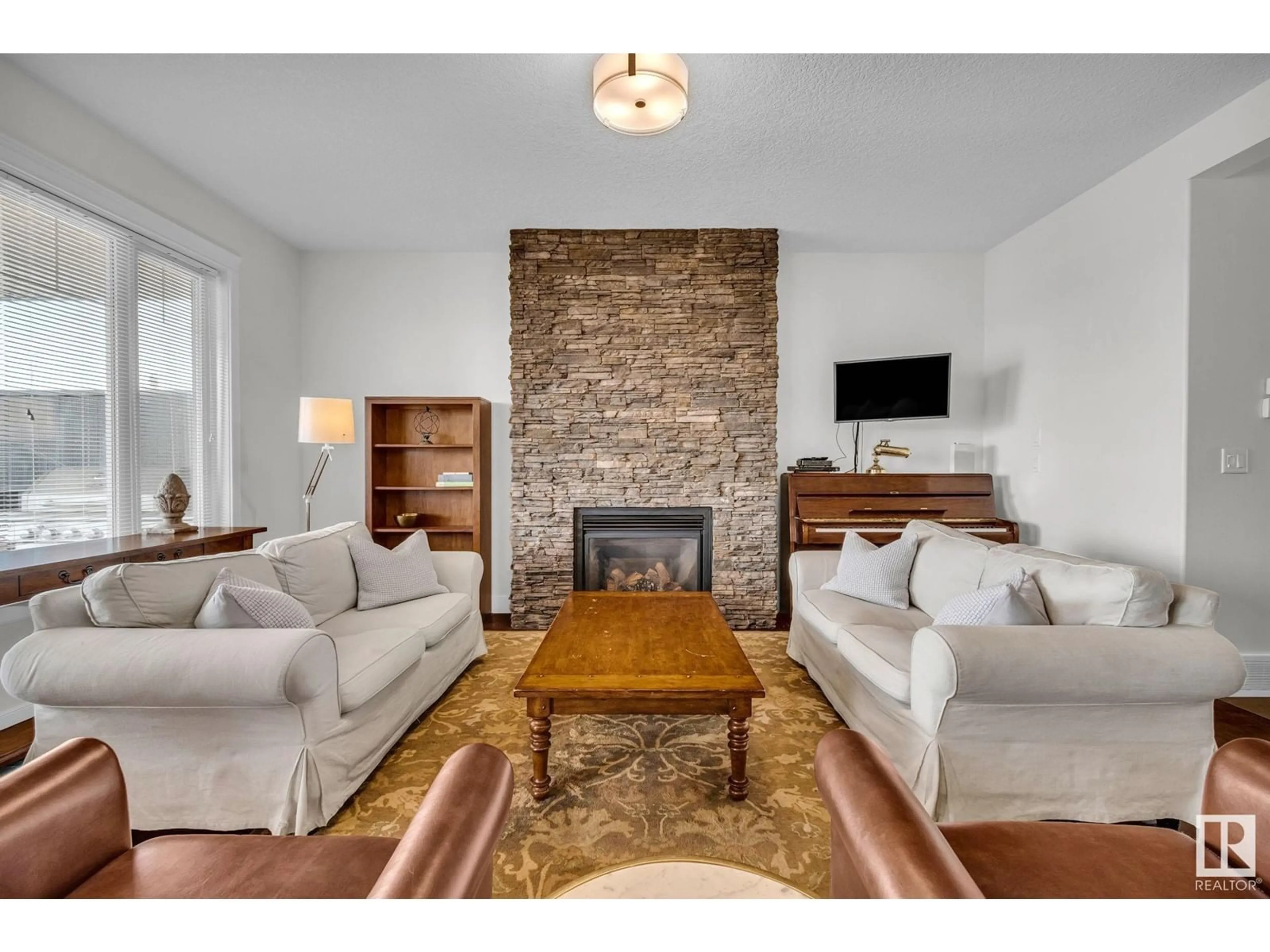 Living room with furniture, unknown for 62 RUE BLANCHARD, Beaumont Alberta T4X0E7