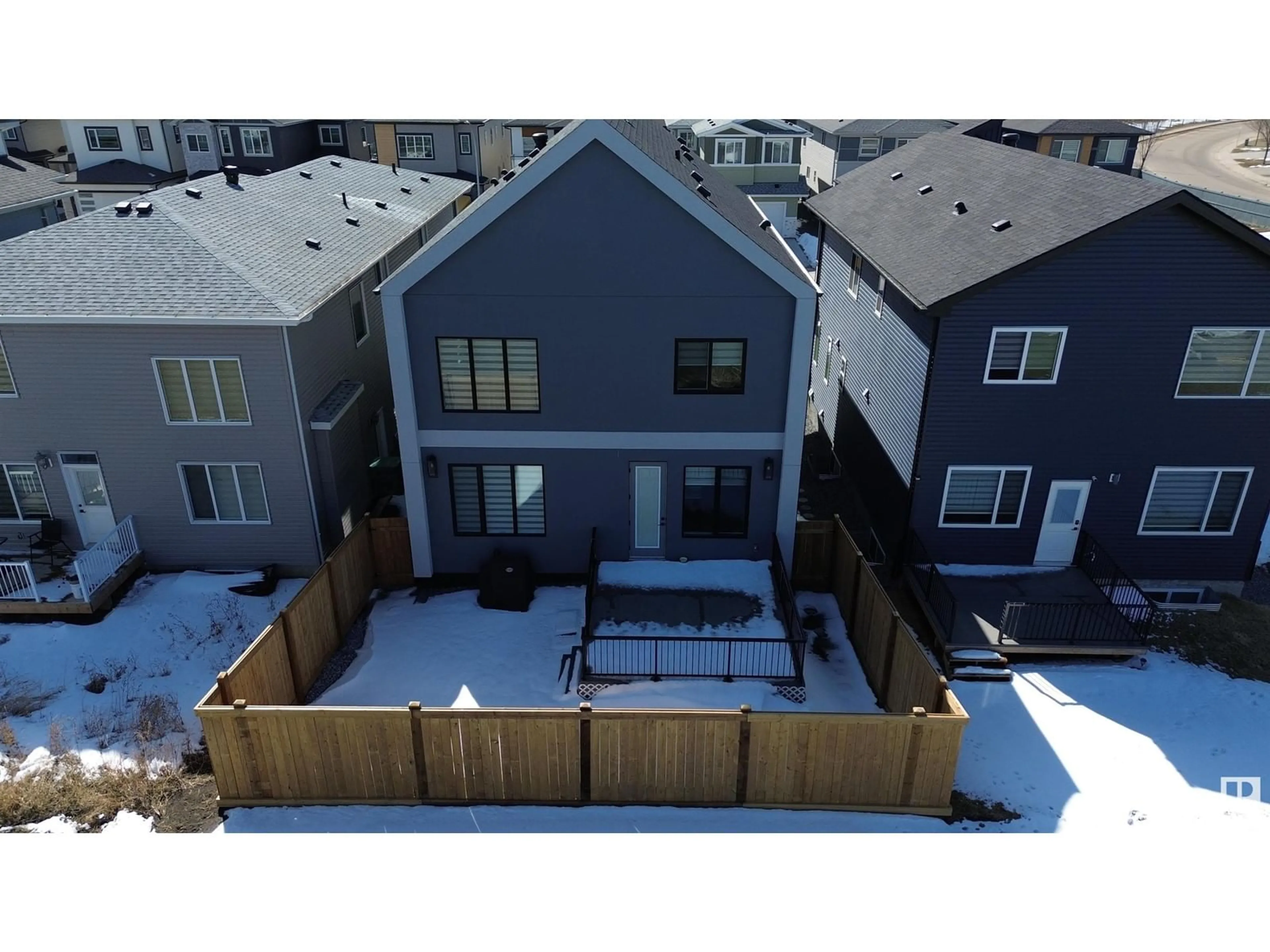 A pic from outside/outdoor area/front of a property/back of a property/a pic from drone, unknown for 1108 150 AV, Edmonton Alberta T5Y4C1