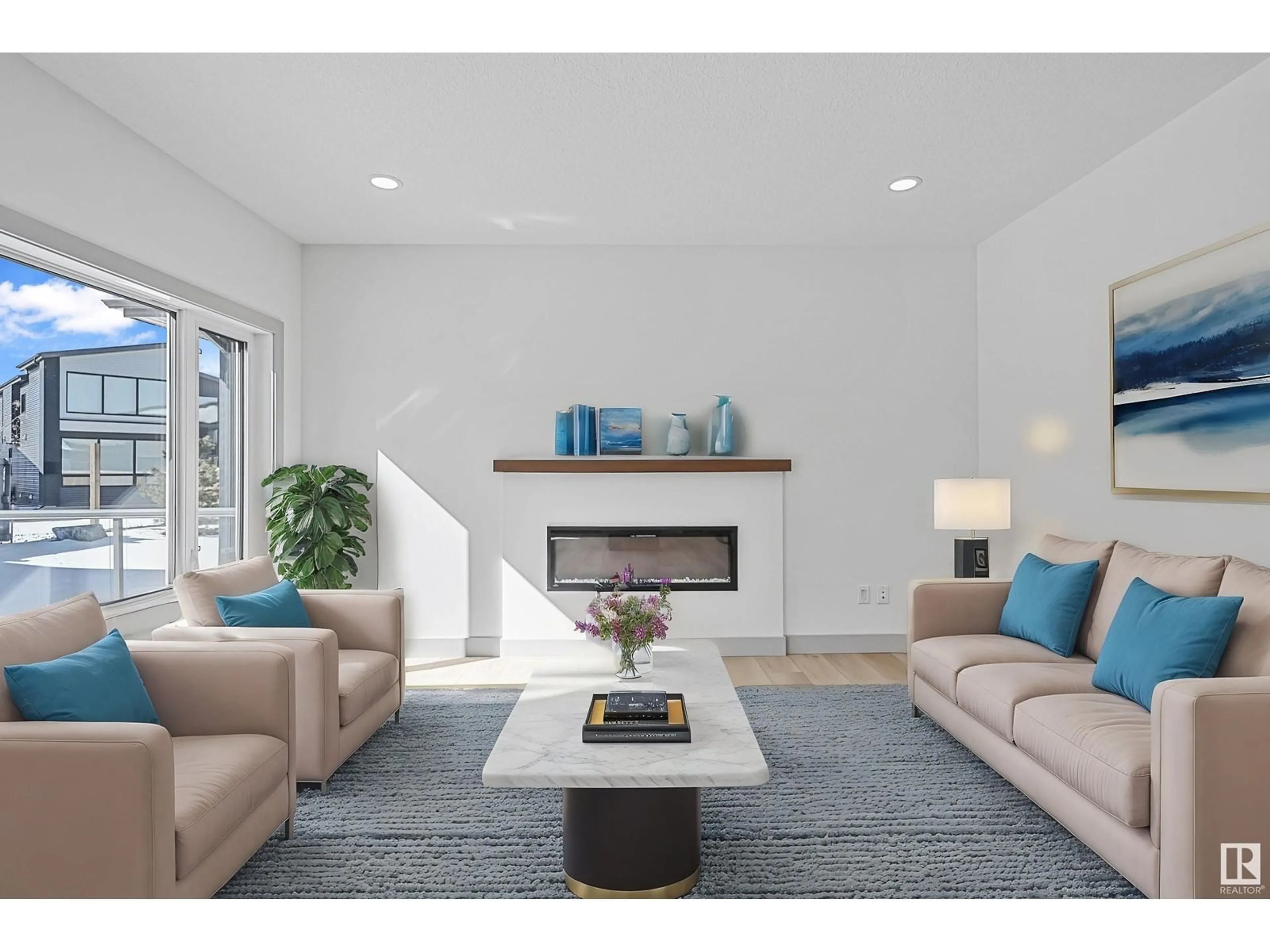 Living room with furniture, unknown for 6638 KNOX PL, Edmonton Alberta T6W4A1