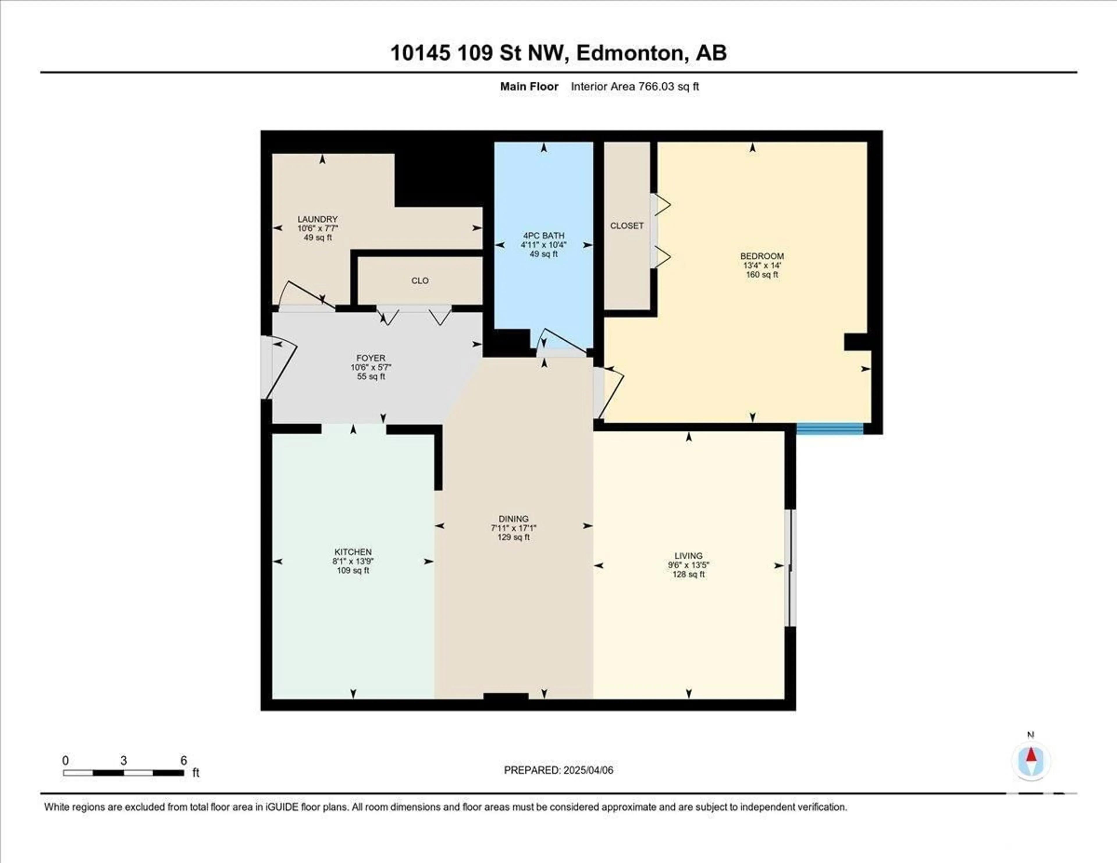 Floor plan for 1207 10145 109 ST NW, Edmonton Alberta T5J3M5
