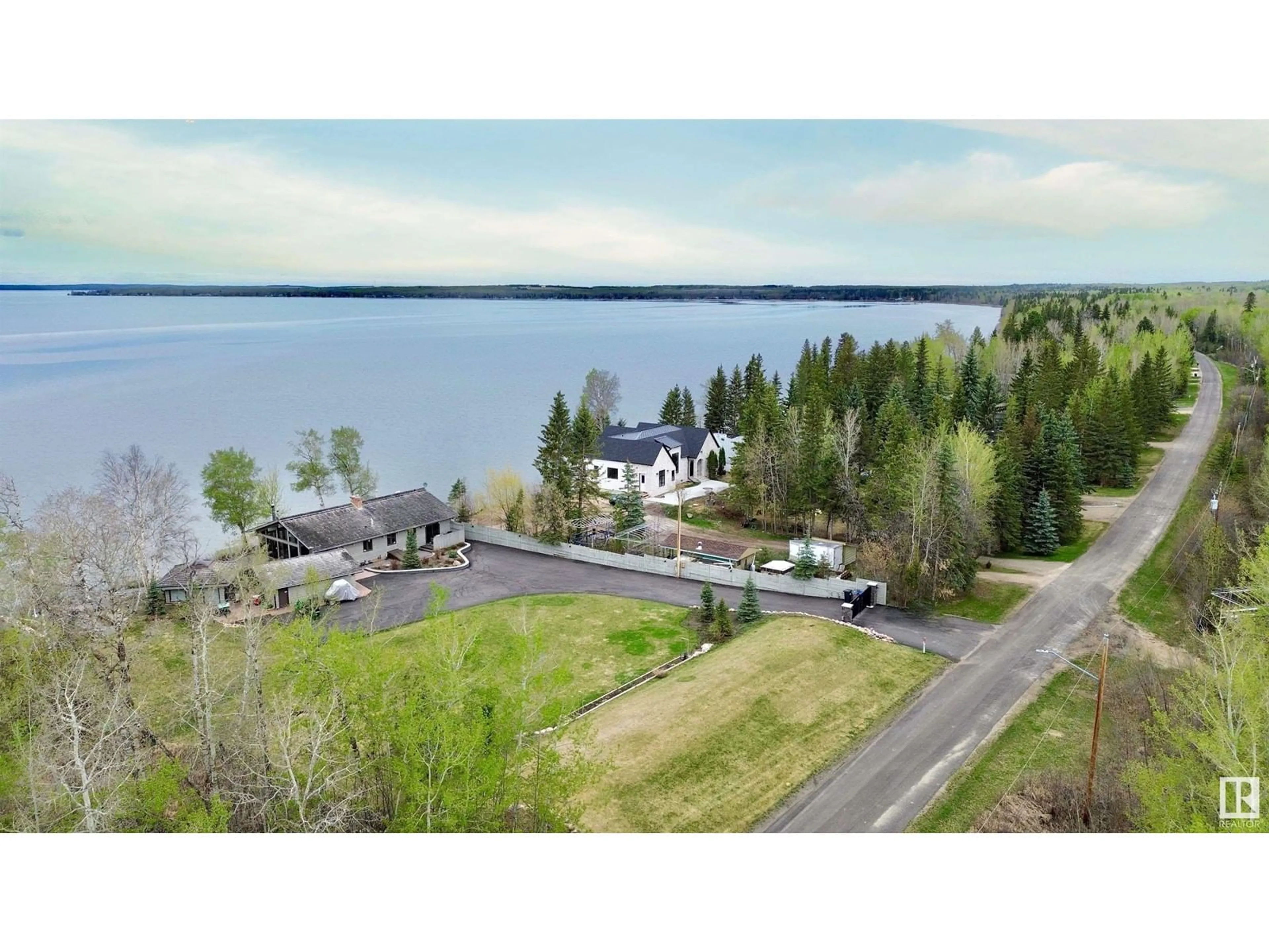A pic from outside/outdoor area/front of a property/back of a property/a pic from drone, water/lake/river/ocean view for 139 SILVER BEACH RD, Rural Wetaskiwin County Alberta T0C2C0