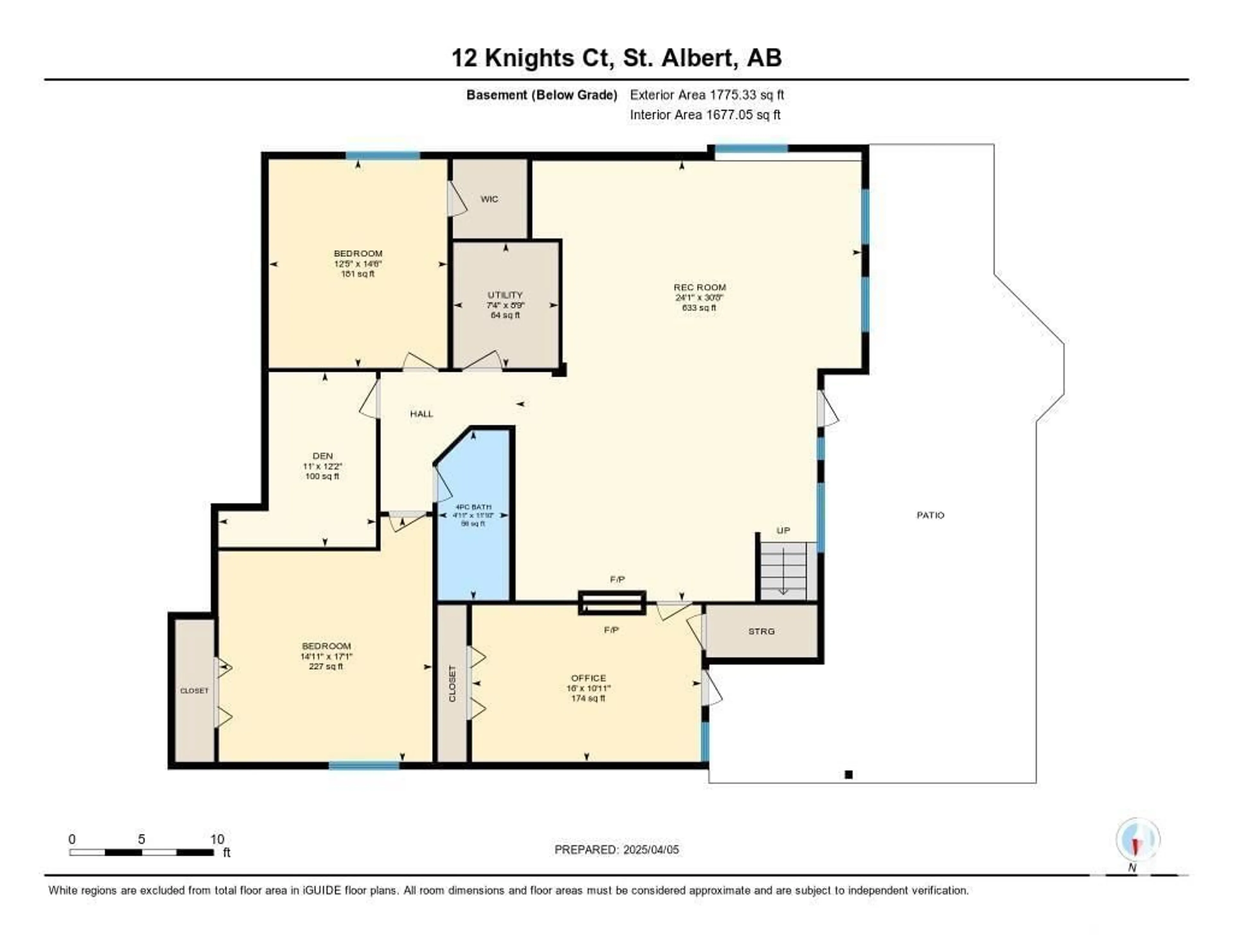 Floor plan for 12 KNIGHTS CO, St. Albert Alberta T8N6S8