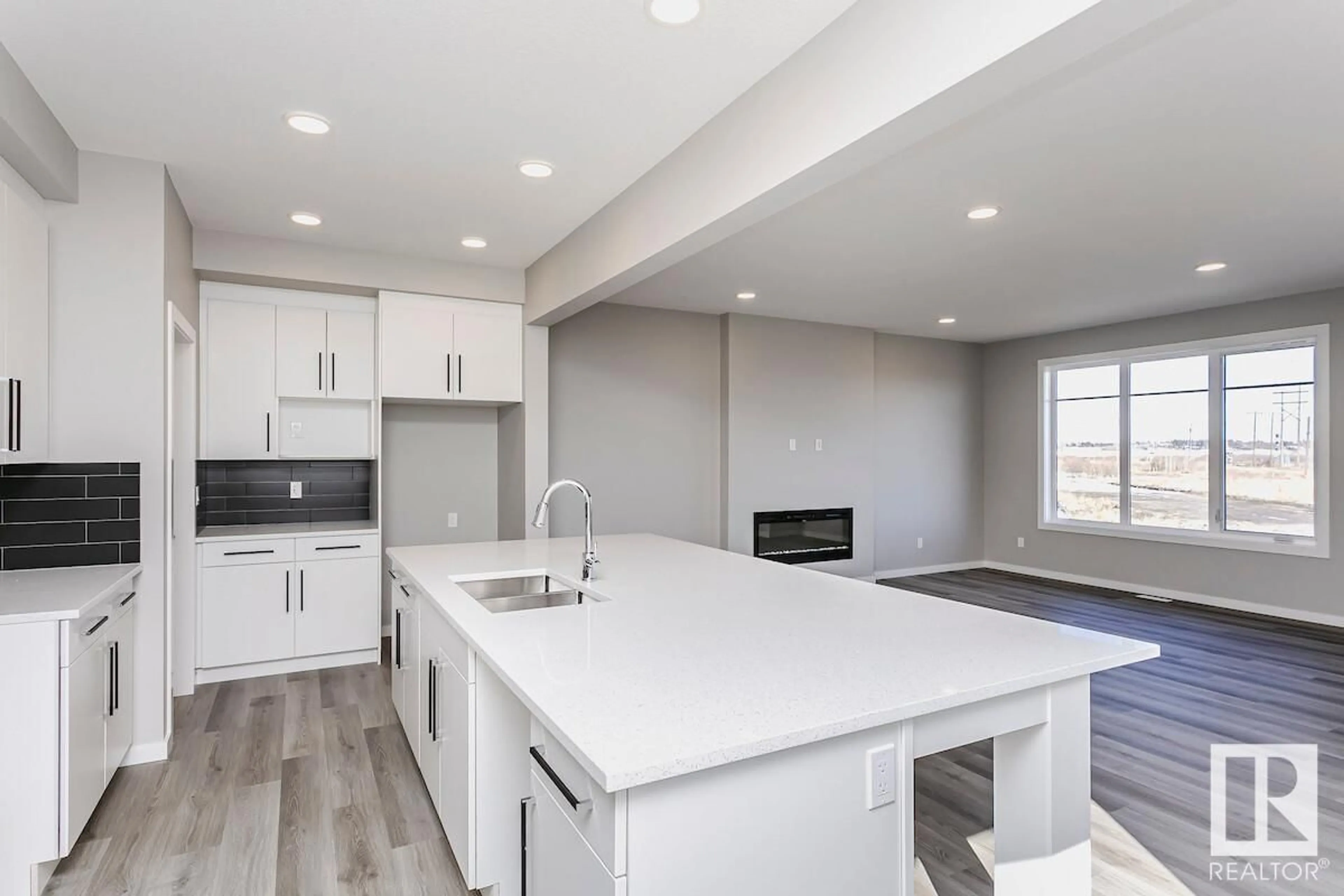 Open concept kitchen, ceramic/tile floor for 2369 EGRET WY, Edmonton Alberta T6M3G9