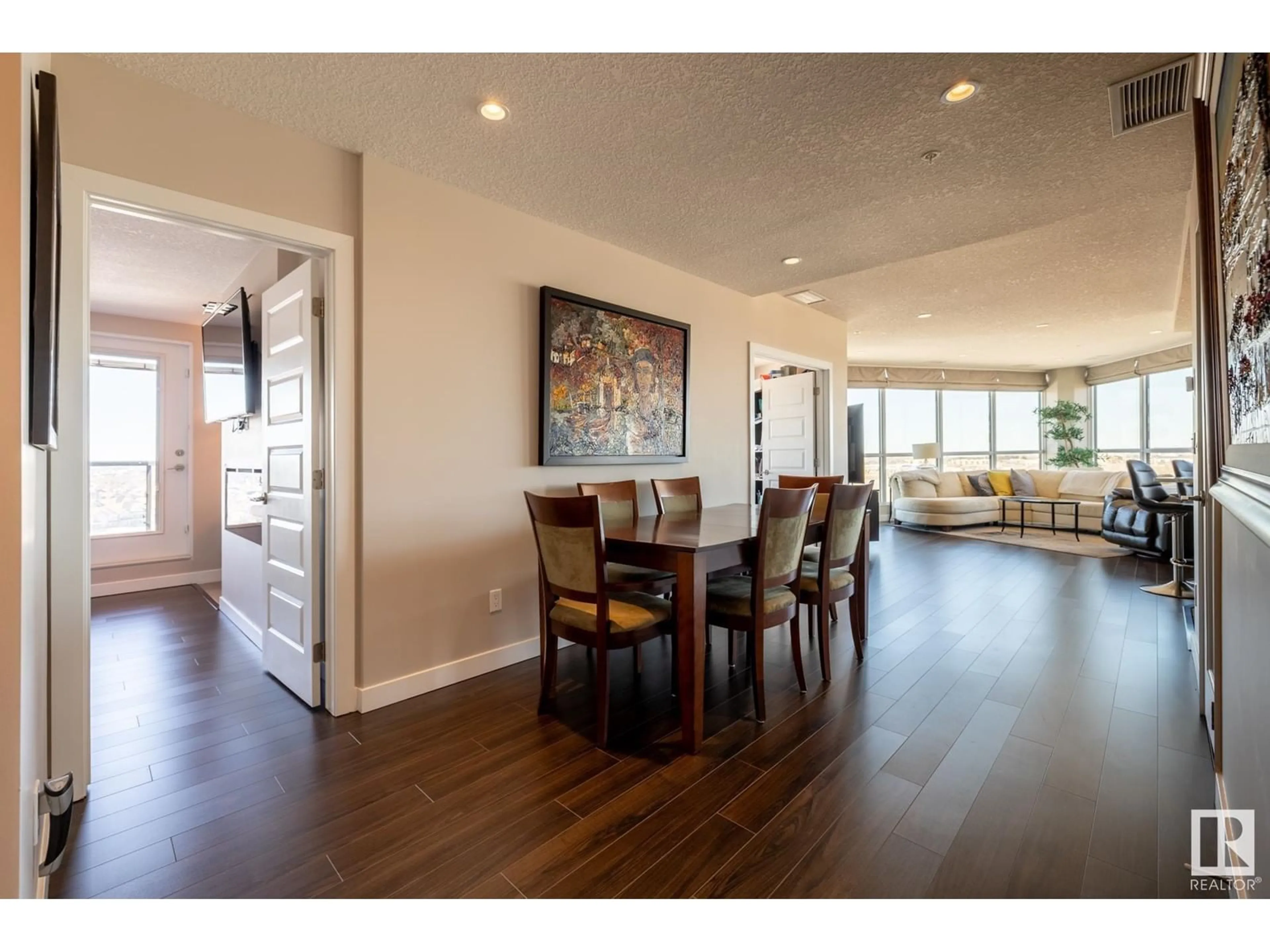 Dining room, wood/laminate floor for SW - 1121 5151 WINDERMERE BV, Edmonton Alberta T6W2K4