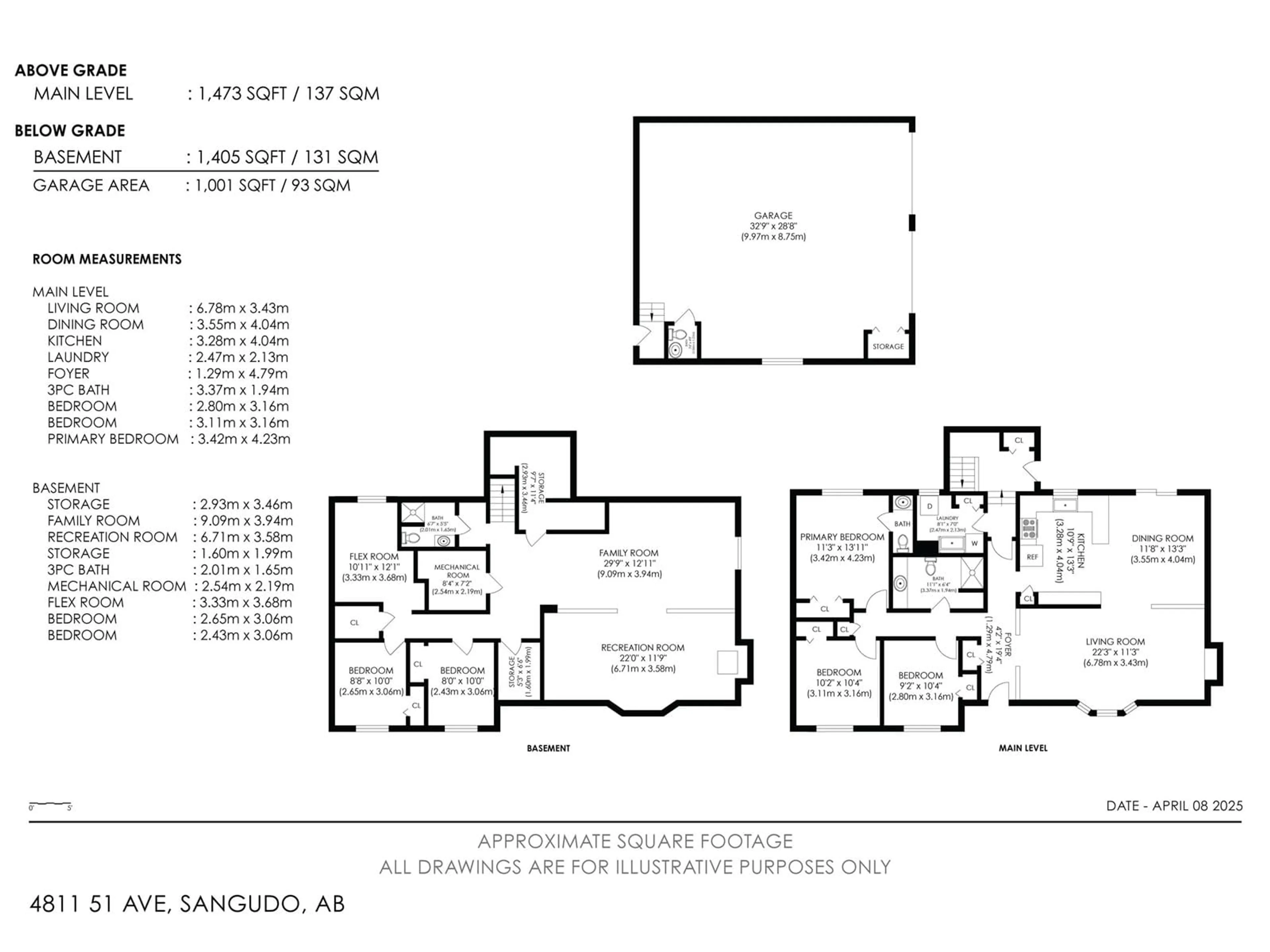 Floor plan for 4811 51 AV, Sangudo Alberta T0E2A0
