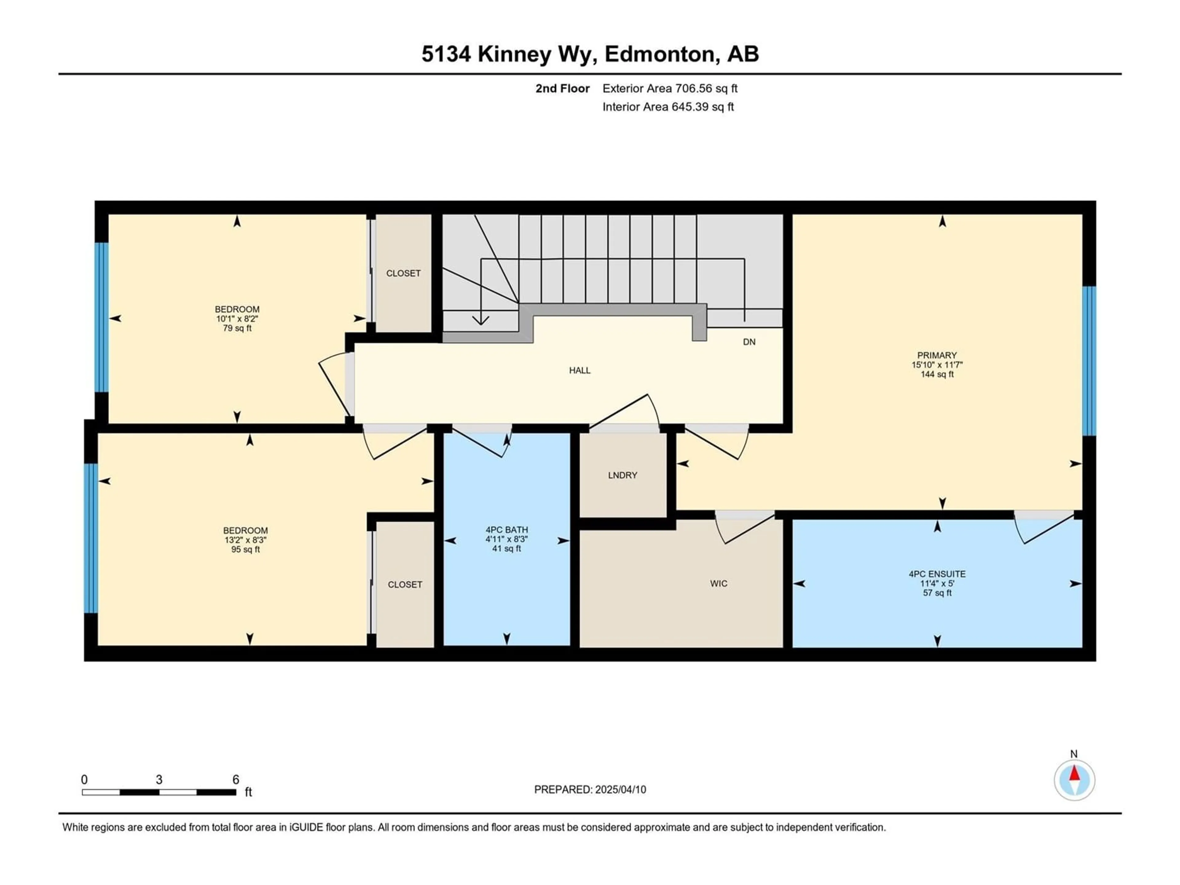 Floor plan for SW - 5134 KINNEY WY, Edmonton Alberta T6W1A8