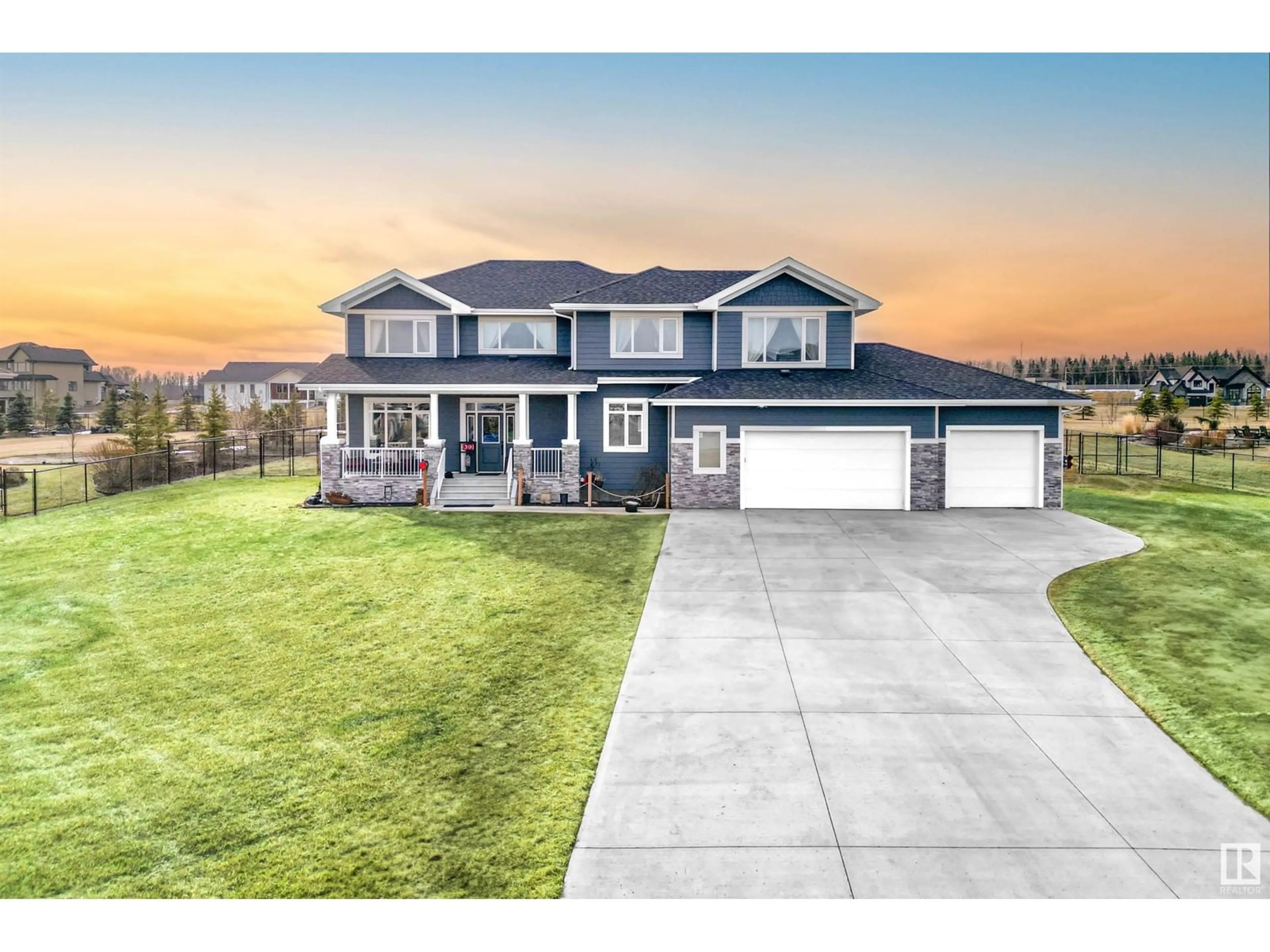 Home with vinyl exterior material, street for 26409 - 39 TWP ROAD 532 A, Rural Parkland County Alberta T7X0W7