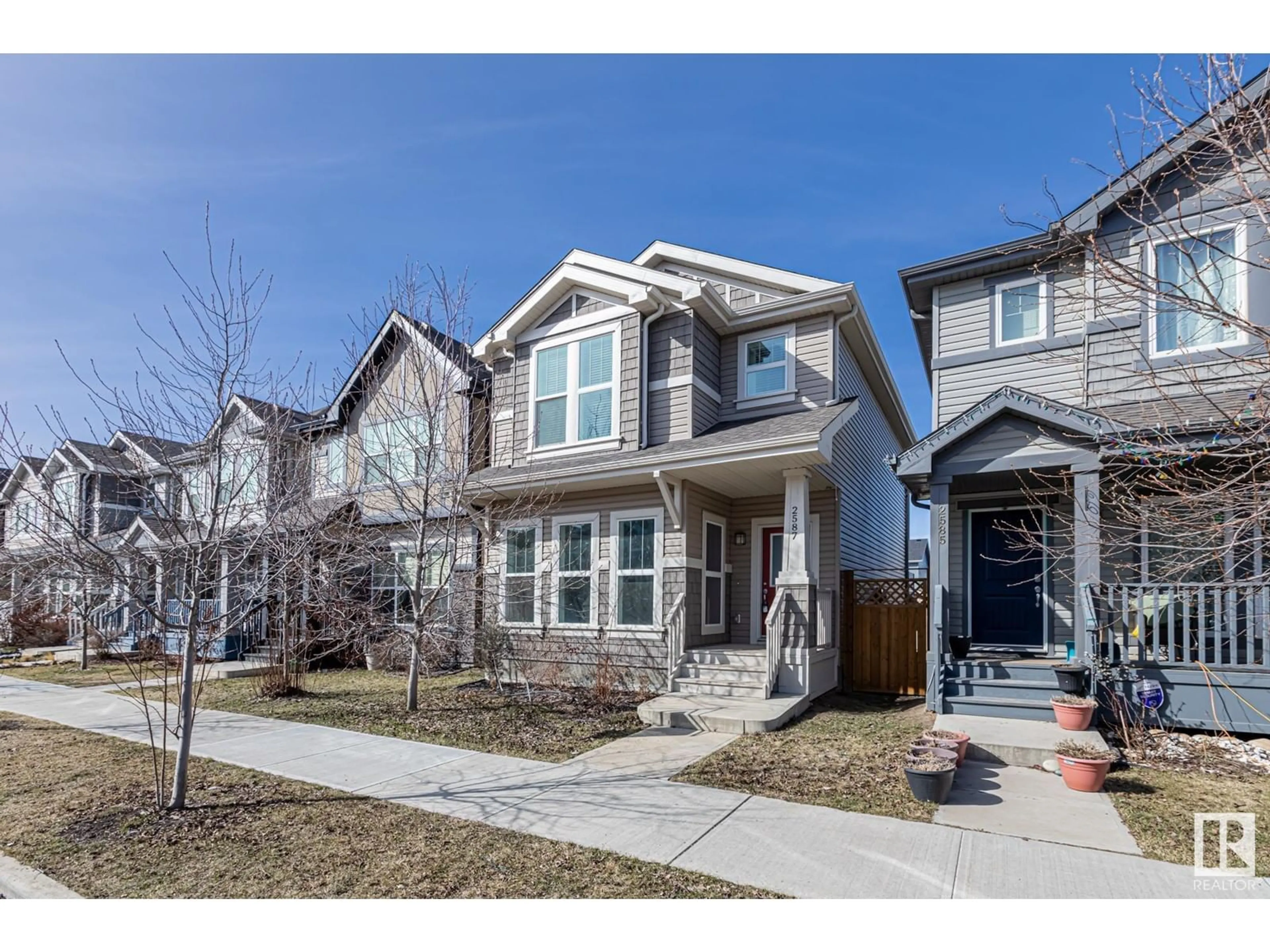 Home with brick exterior material, street for 2587 COUGHLAN RD, Edmonton Alberta T6W3S1