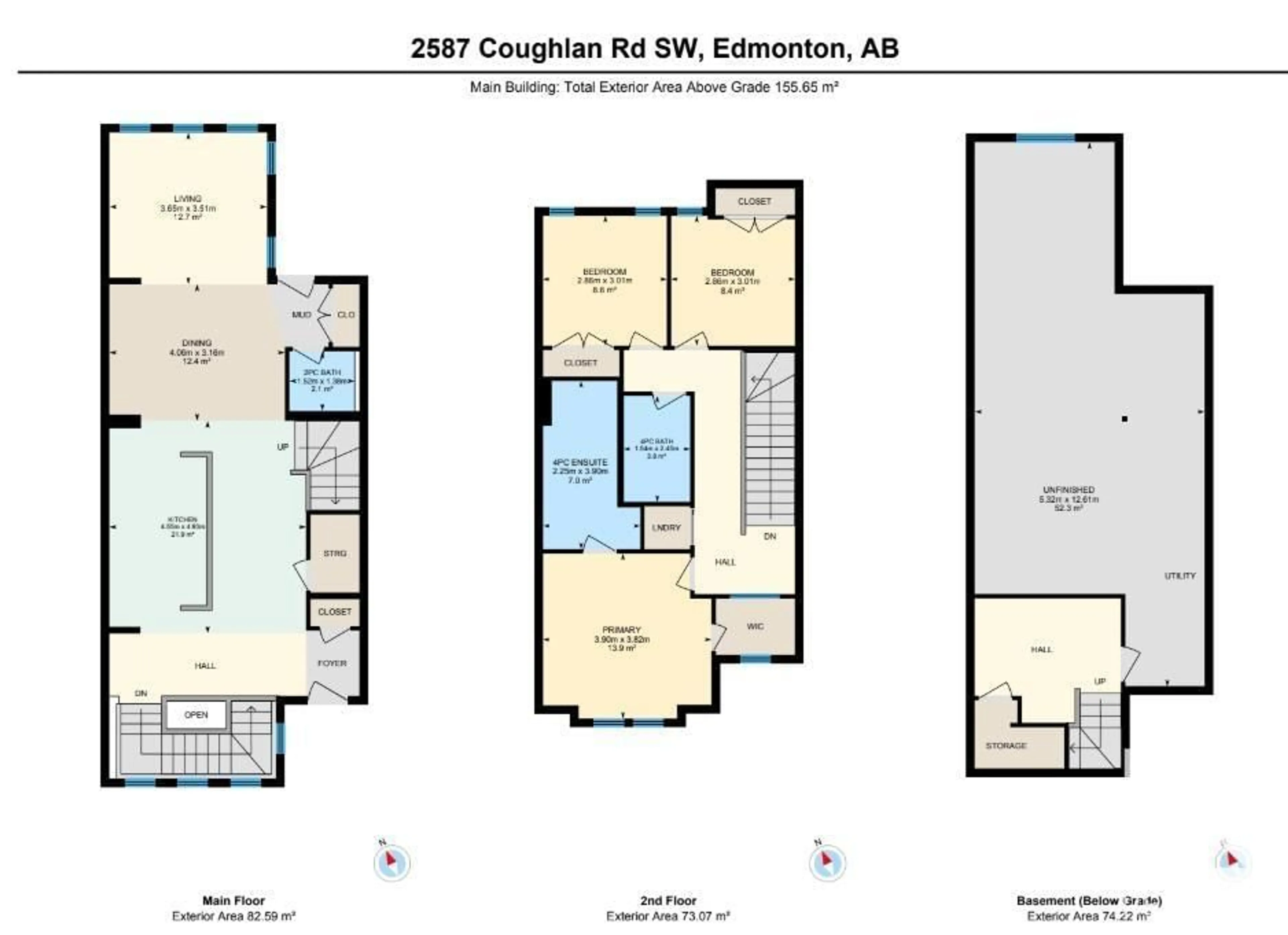 Floor plan for 2587 COUGHLAN RD, Edmonton Alberta T6W3S1