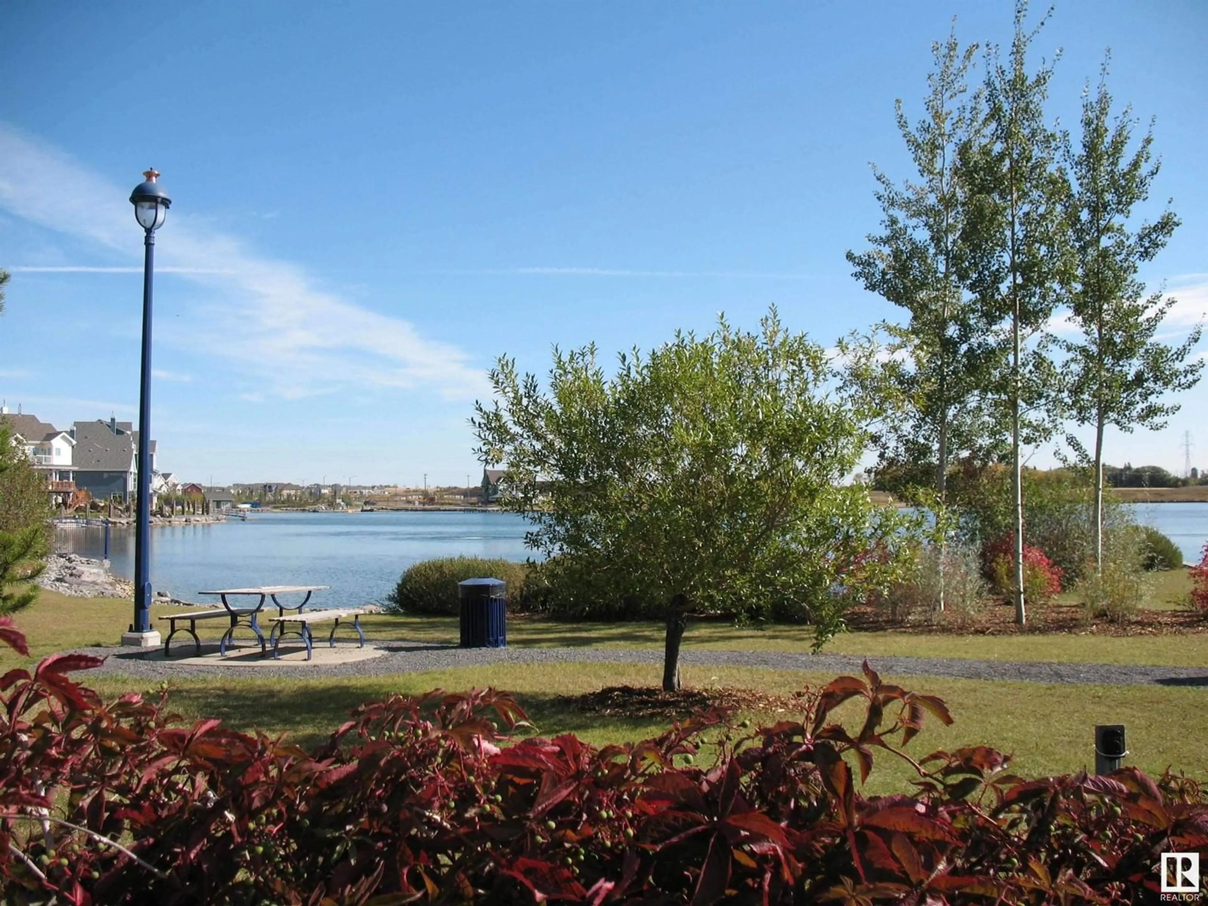 Patio, water/lake/river/ocean view for 4158 SAVARYN DR, Edmonton Alberta T6X0Z5