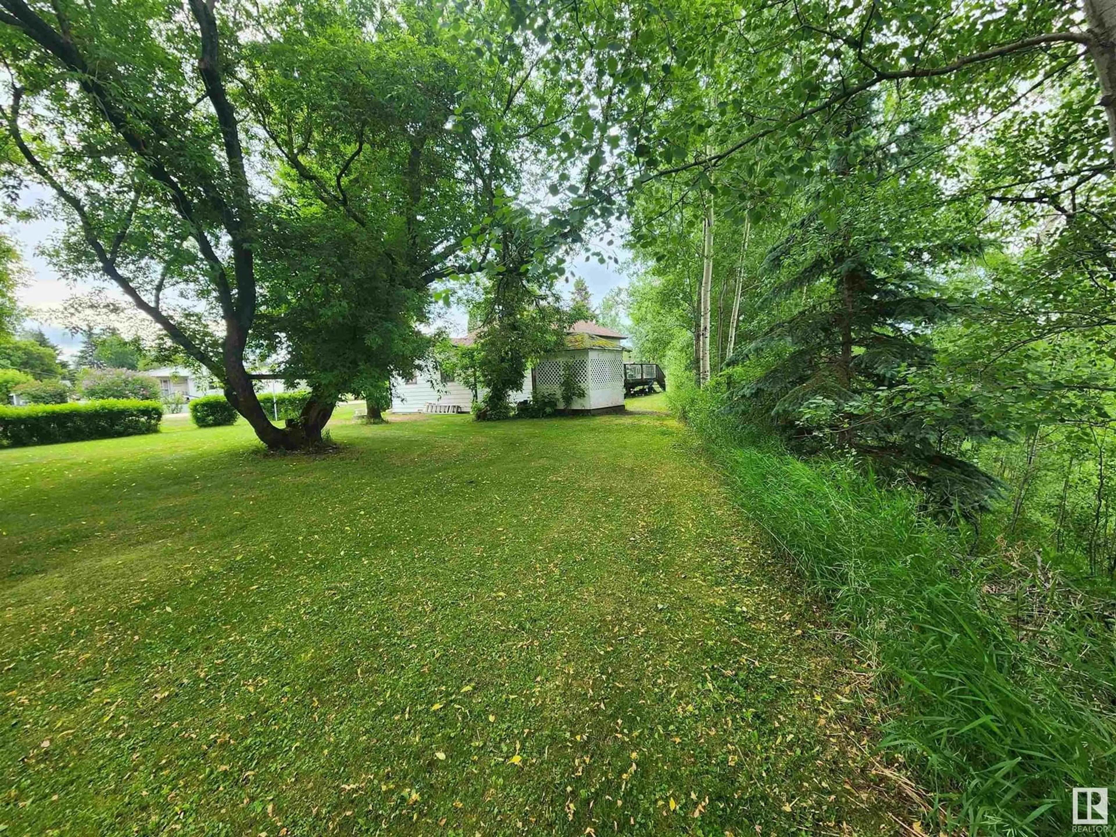 A pic from outside/outdoor area/front of a property/back of a property/a pic from drone, forest/trees view for 4902 52 ST, Colinton Alberta T0G0R0