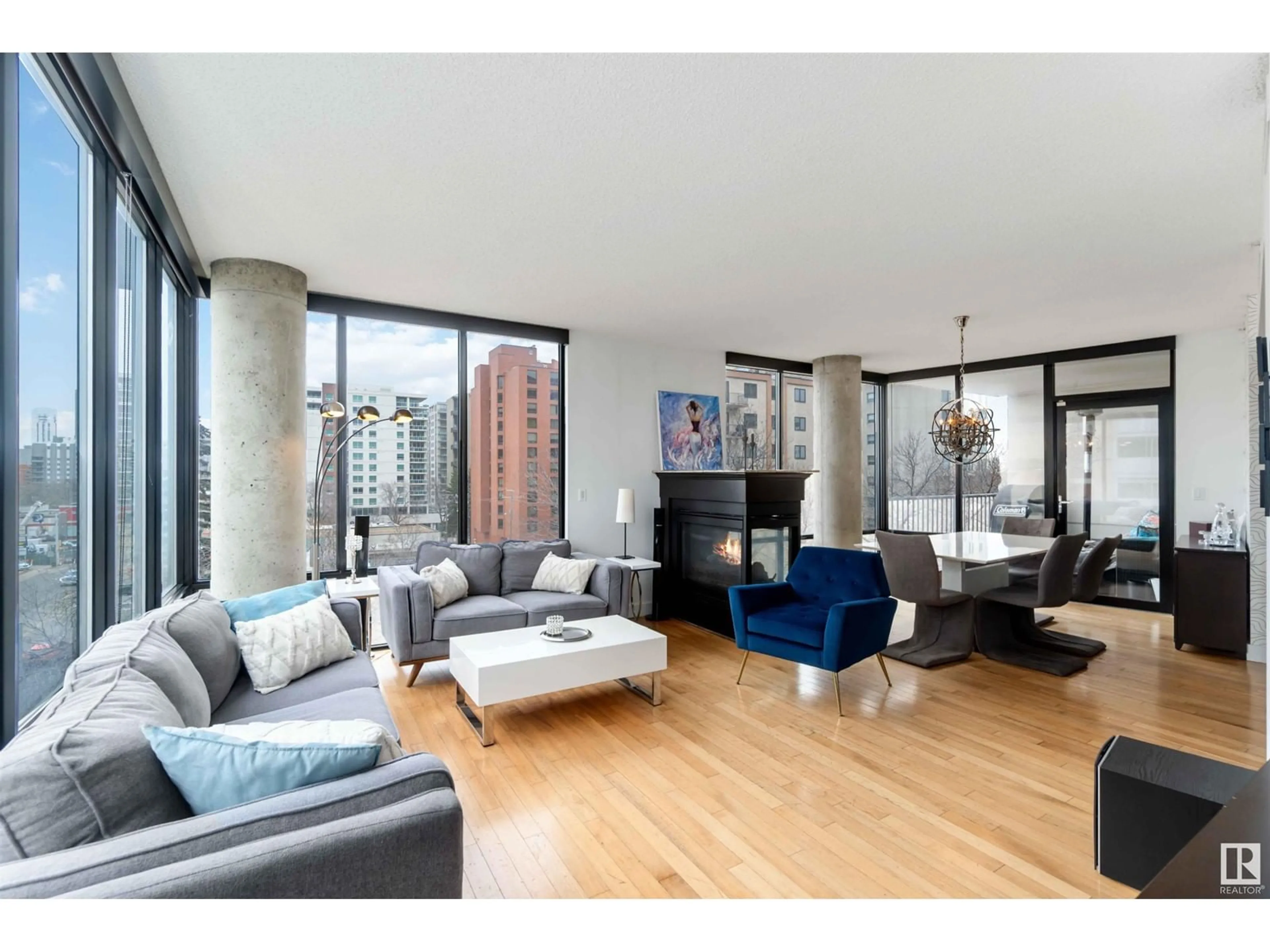 Living room with furniture, unknown for #504 - 10028 119 ST, Edmonton Alberta T5K1Y8