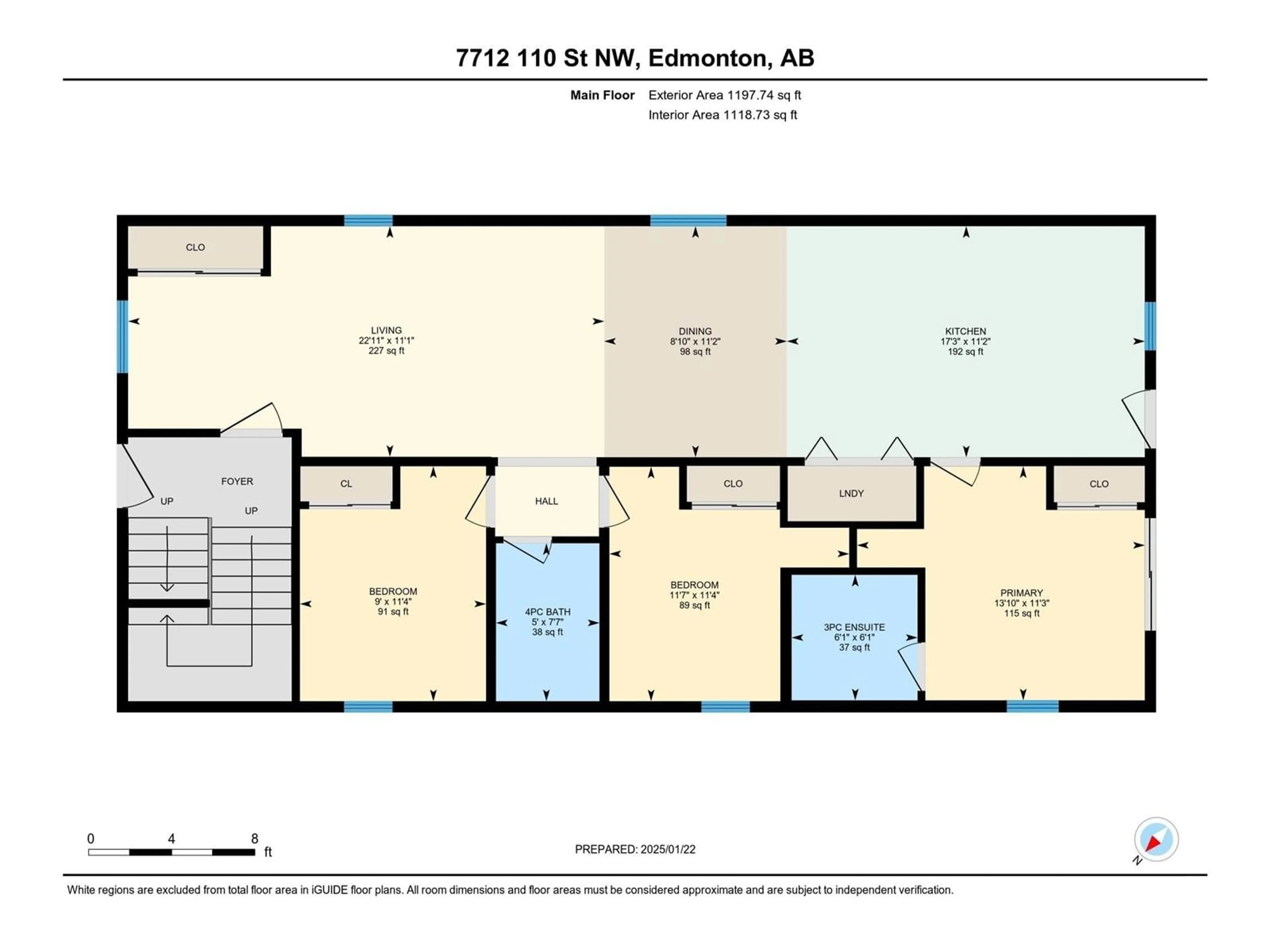 Floor plan for NW - 7712 110 ST, Edmonton Alberta T6G1G1