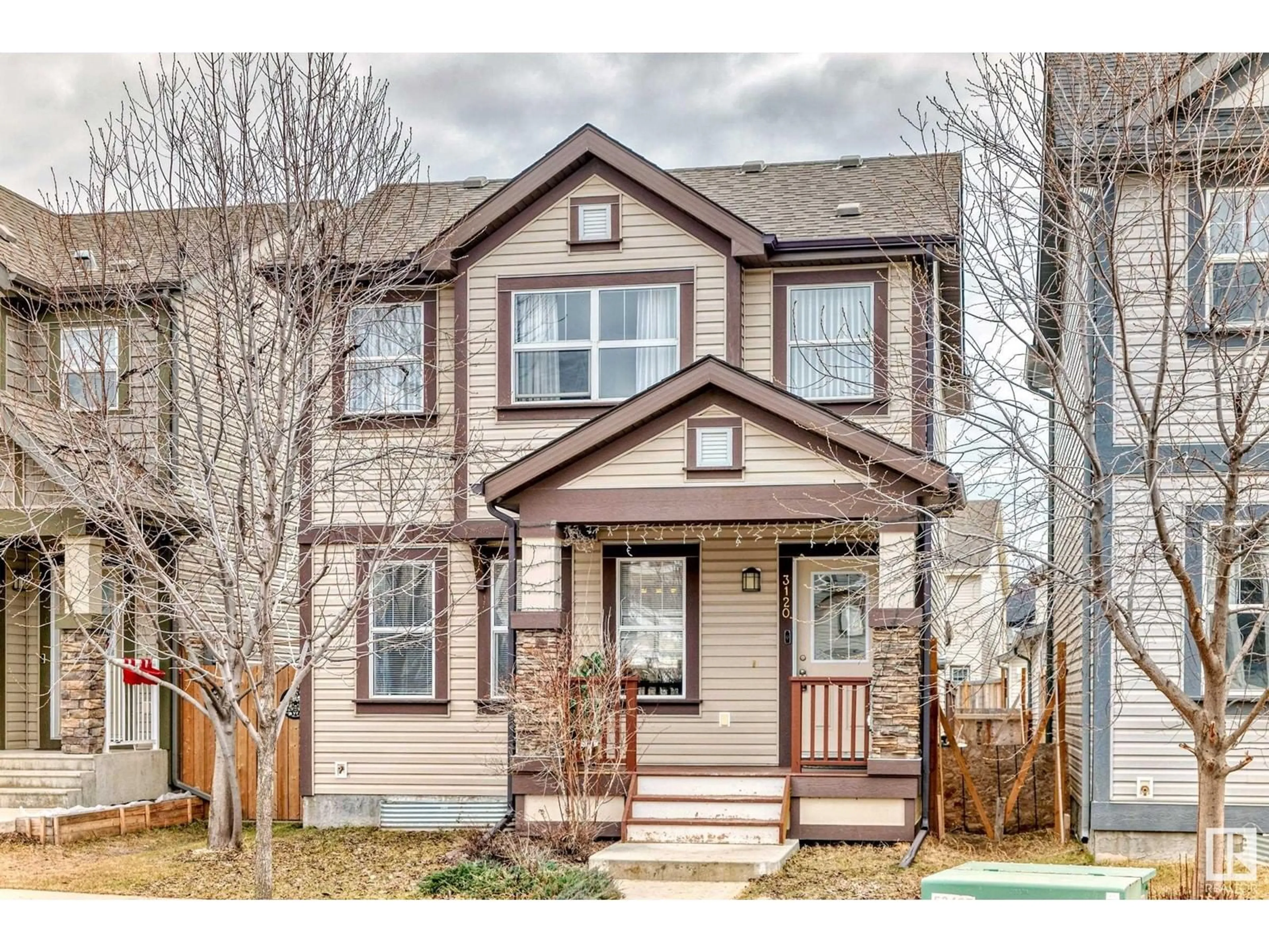 Home with vinyl exterior material, street for 3120 ARTHURS CR, Edmonton Alberta T6W2H7