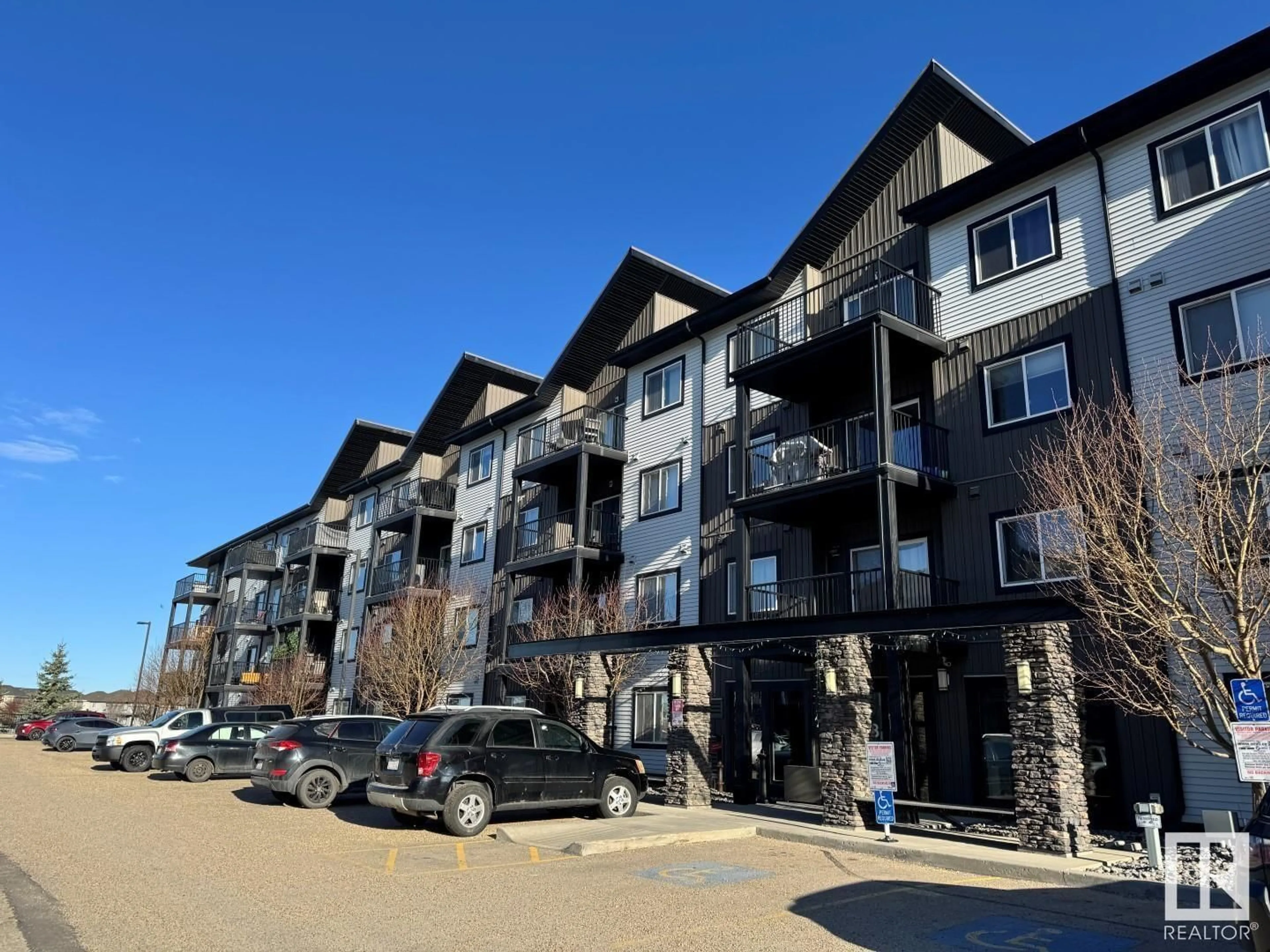 A pic from outside/outdoor area/front of a property/back of a property/a pic from drone, unknown for #401 - 508 ALBANY WY, Edmonton Alberta T6V0L1