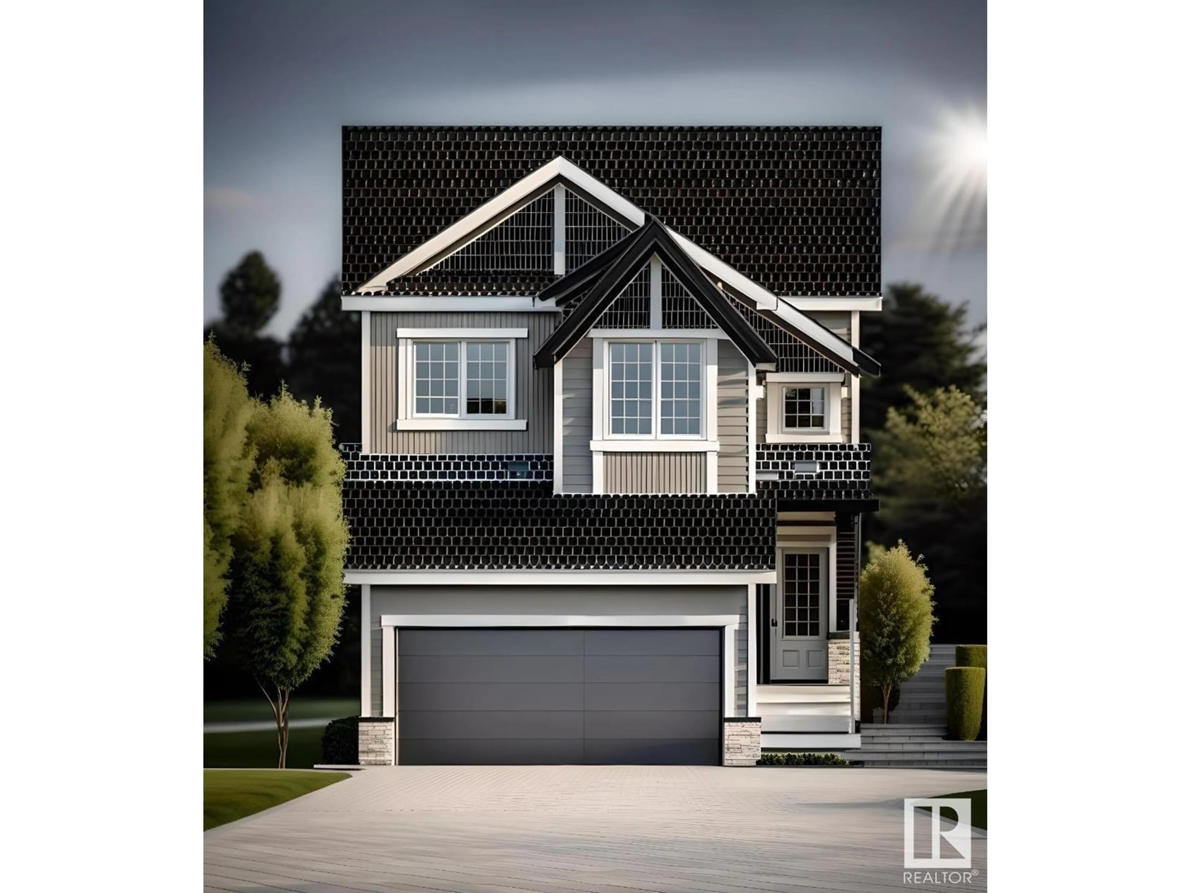 Home with vinyl exterior material, street for NW - 19007 20 AV, Edmonton Alberta T6M2N6