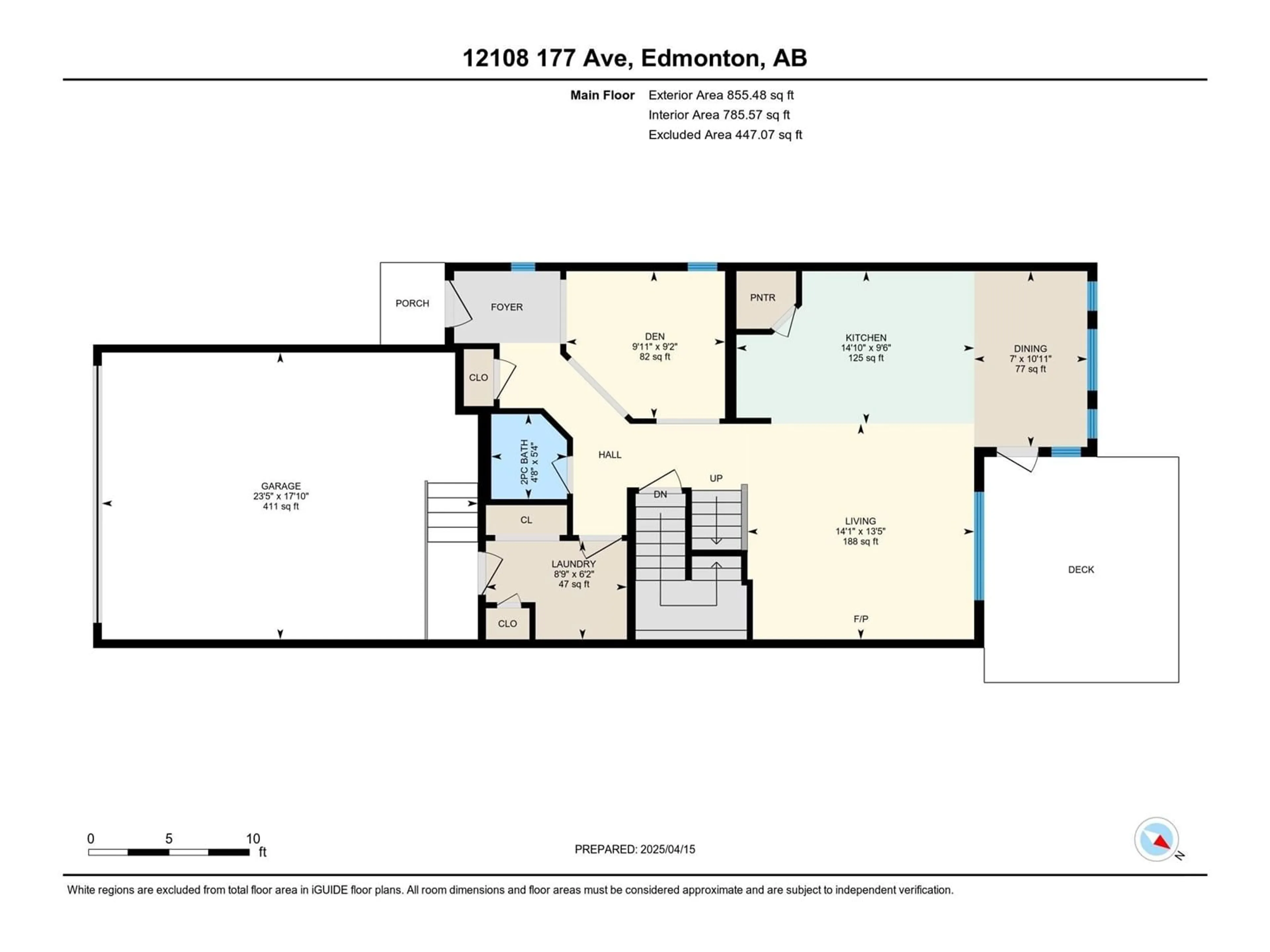 Floor plan for NW - 12108 177 AV, Edmonton Alberta T5X0K9