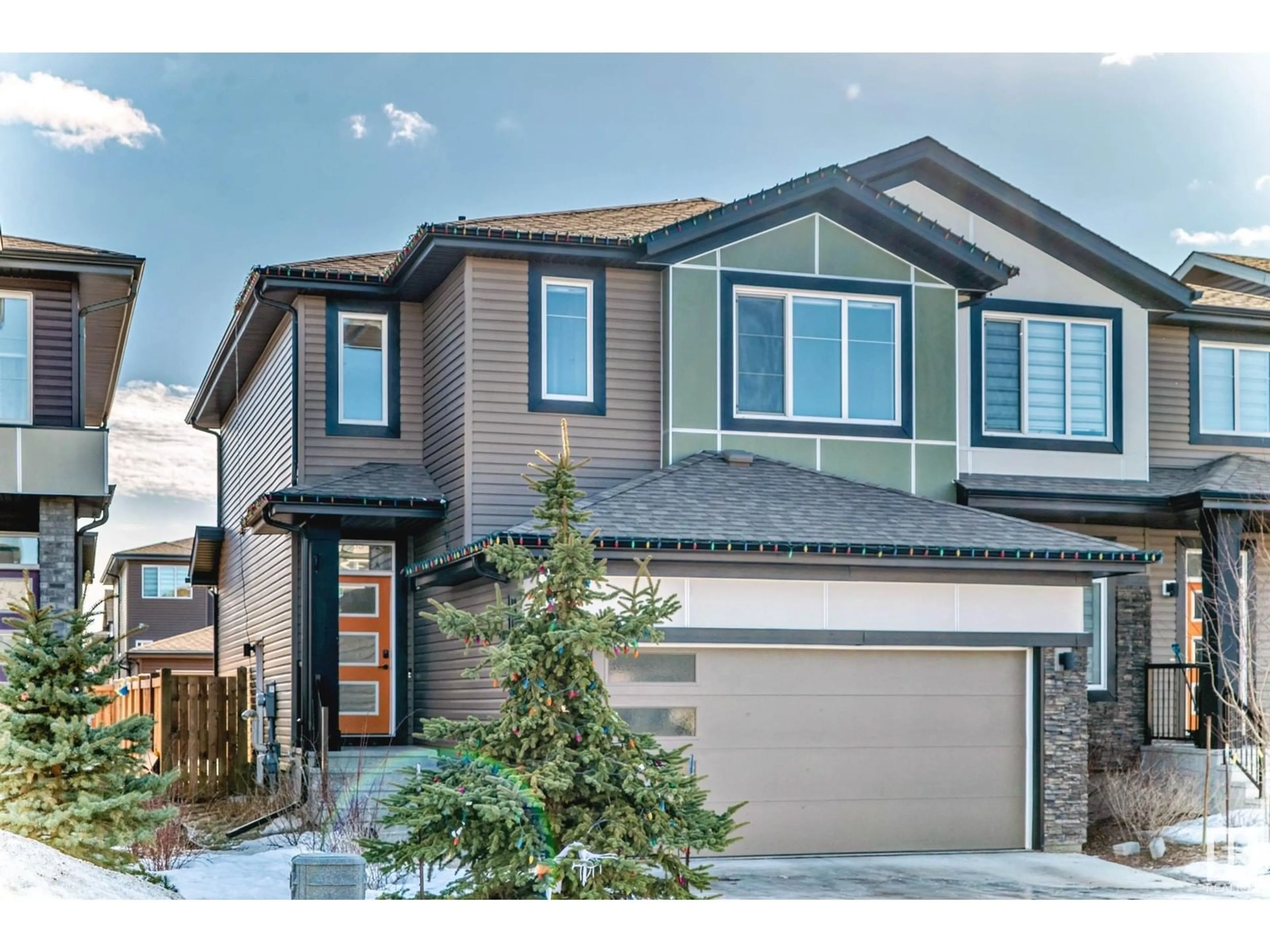 Home with vinyl exterior material, street for SW - 6459 KING WD, Edmonton Alberta T6W4R6