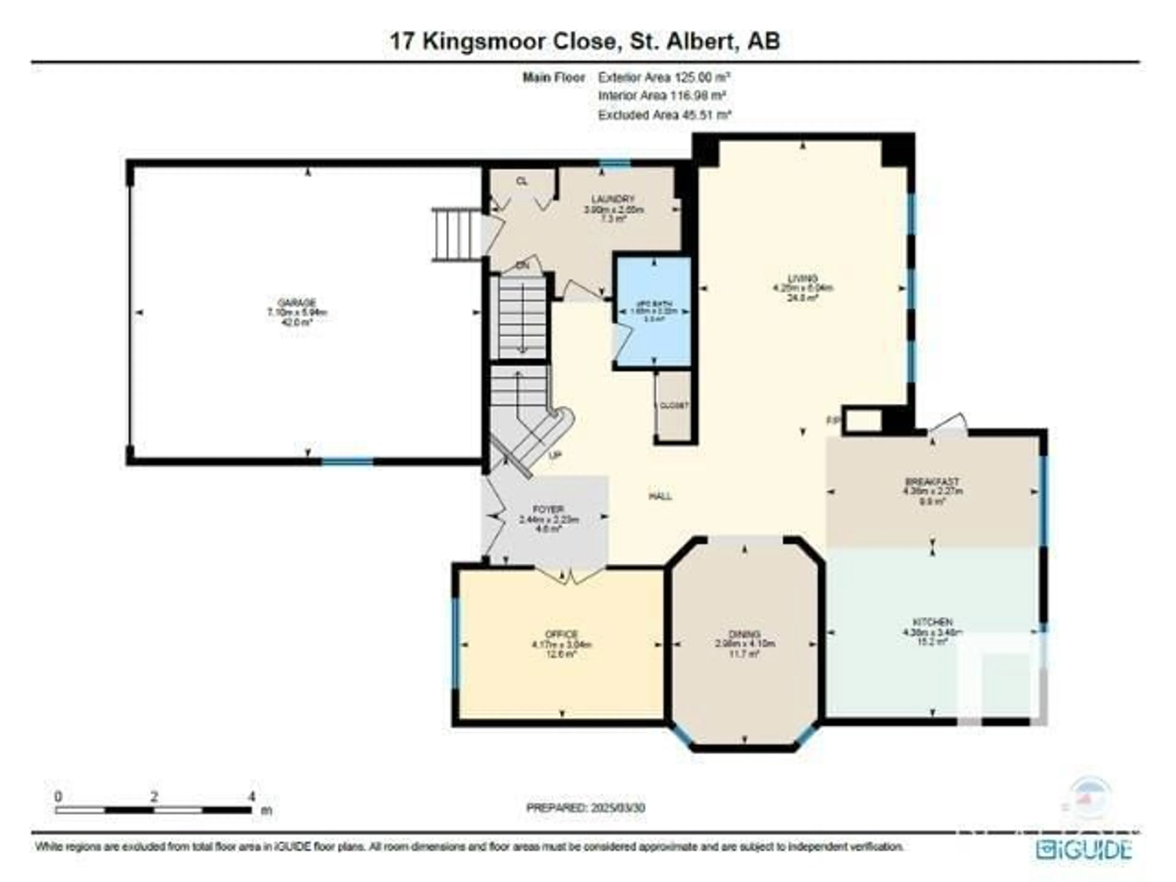 Floor plan for 17 KINGSMOOR CL, St. Albert Alberta T8N0X2
