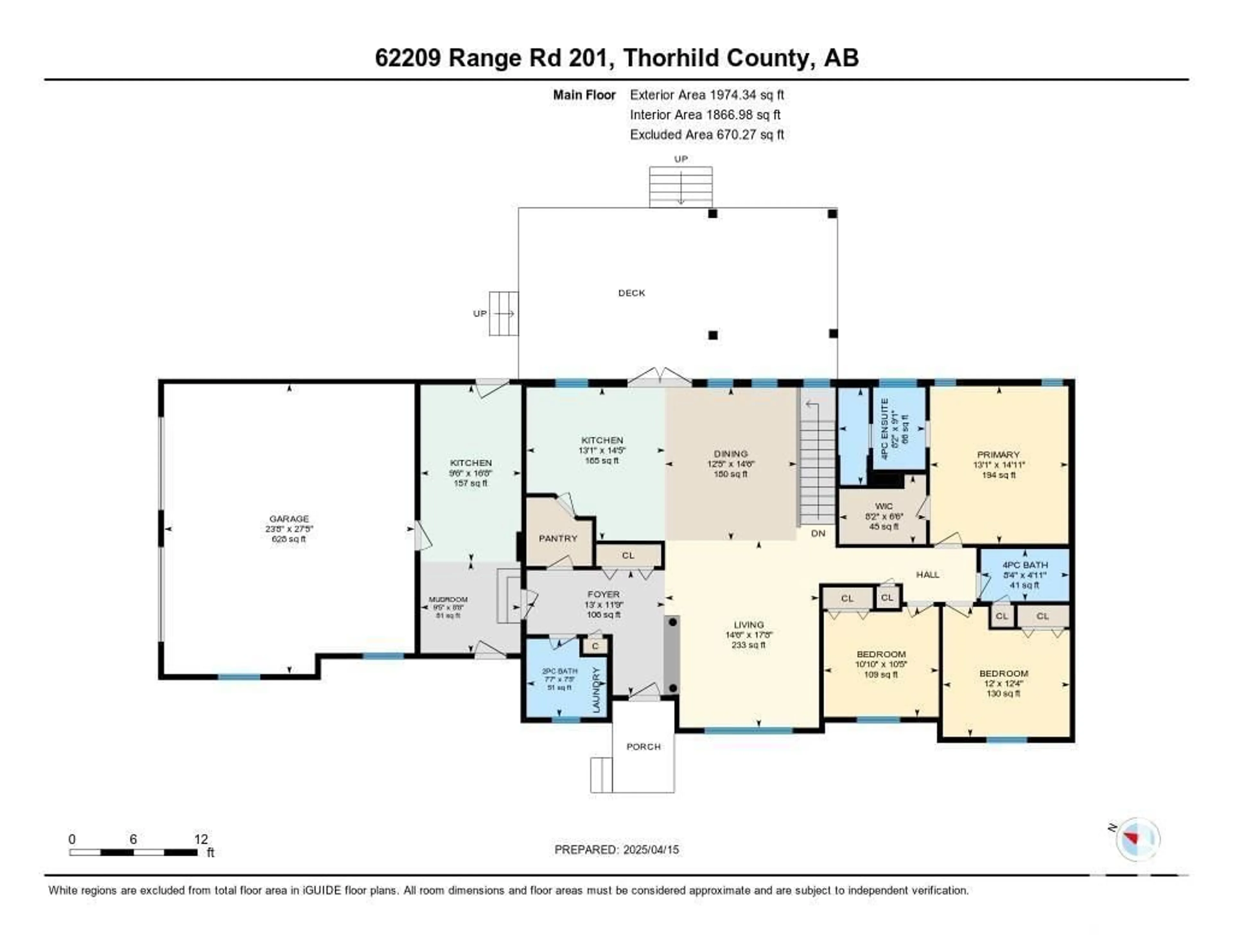 Floor plan for 62209 RR 201, Rural Thorhild County Alberta T0A2P0