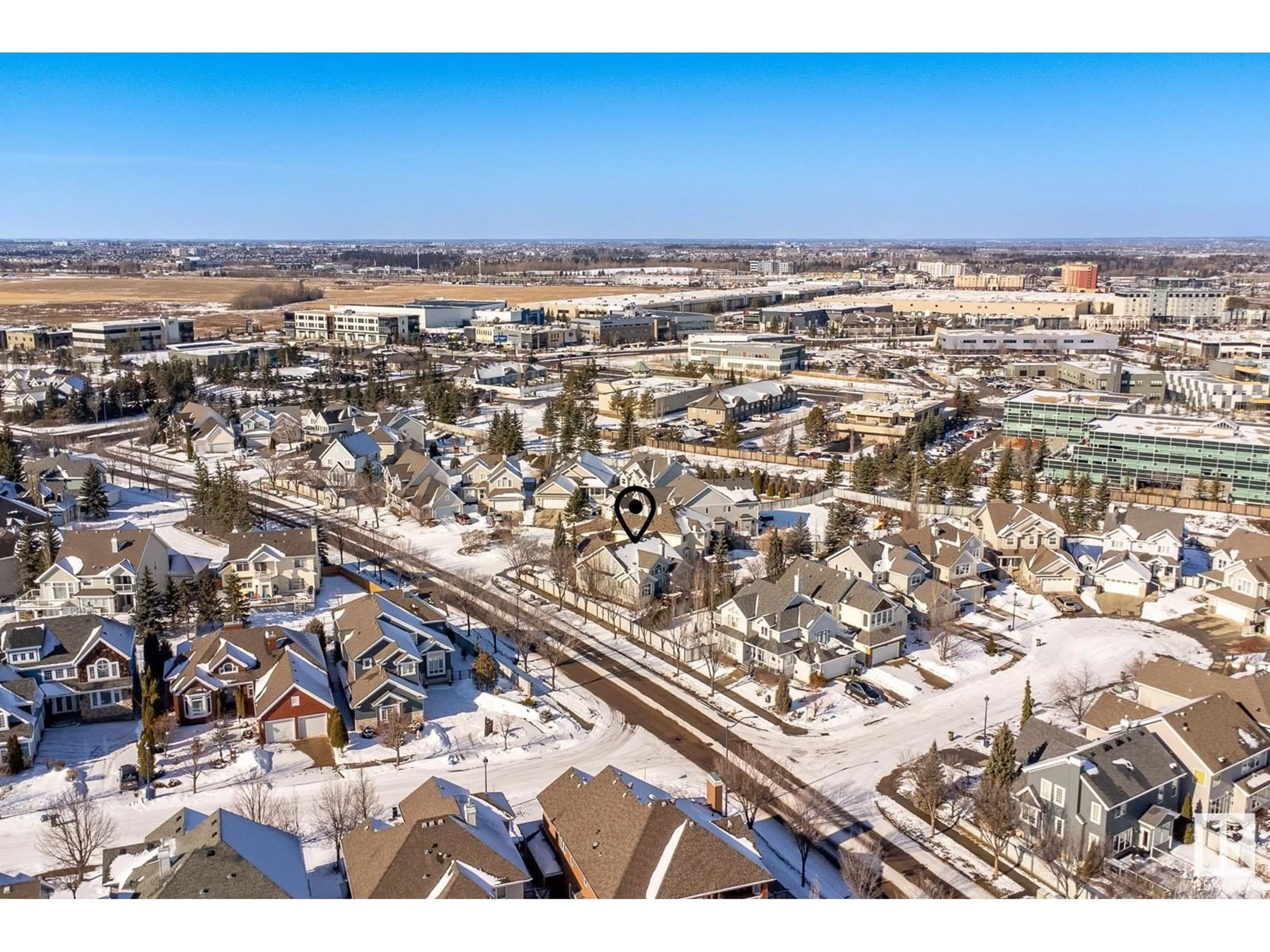A pic from outside/outdoor area/front of a property/back of a property/a pic from drone, street for 1240 SUMMERSIDE DR, Edmonton Alberta T6X1B1