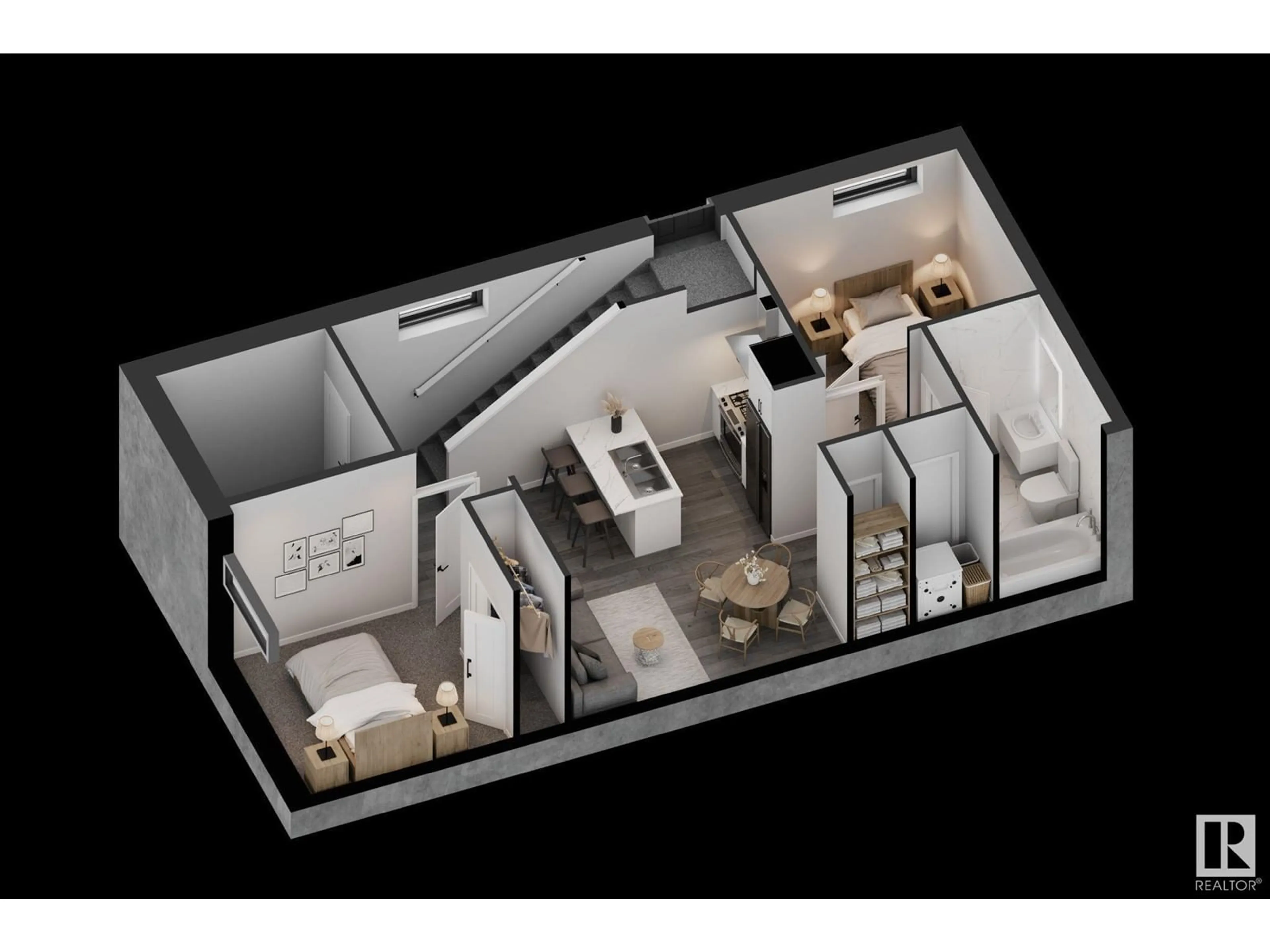 Floor plan for 7719 132A AV, Edmonton Alberta T5C2C4