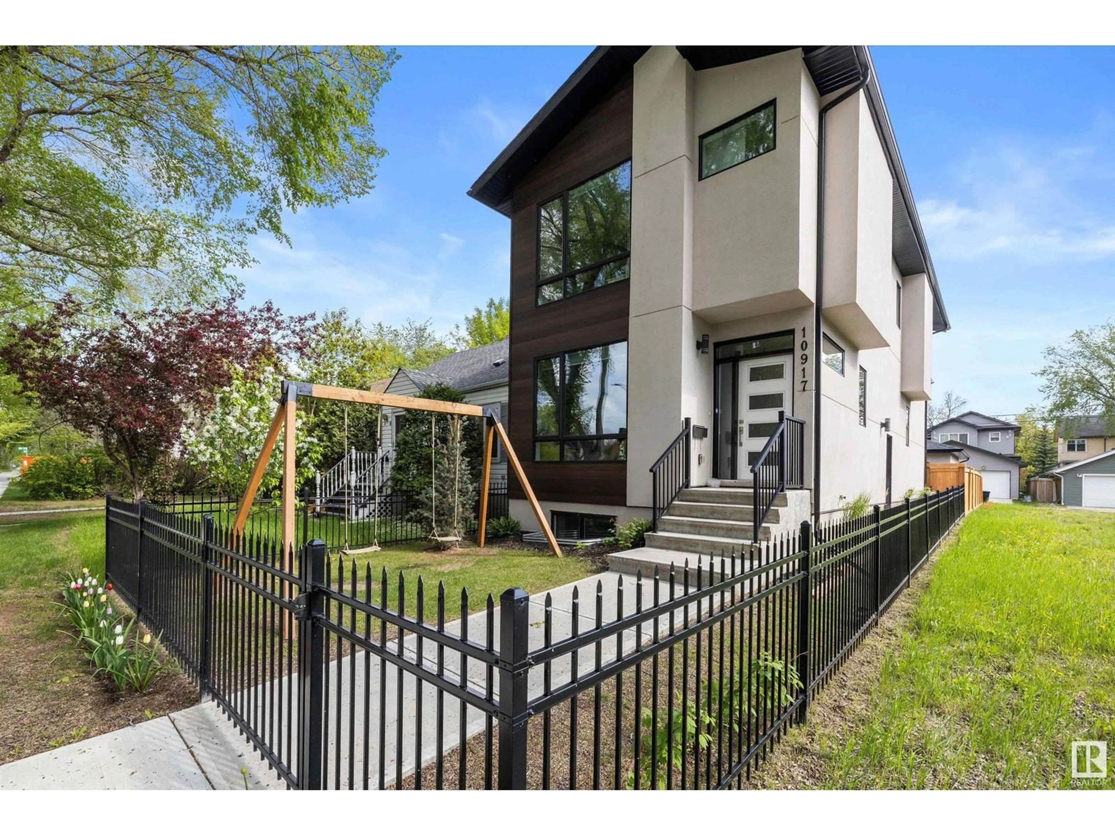 Home with brick exterior material, street for 10917 79 AV, Edmonton Alberta T6G0P1