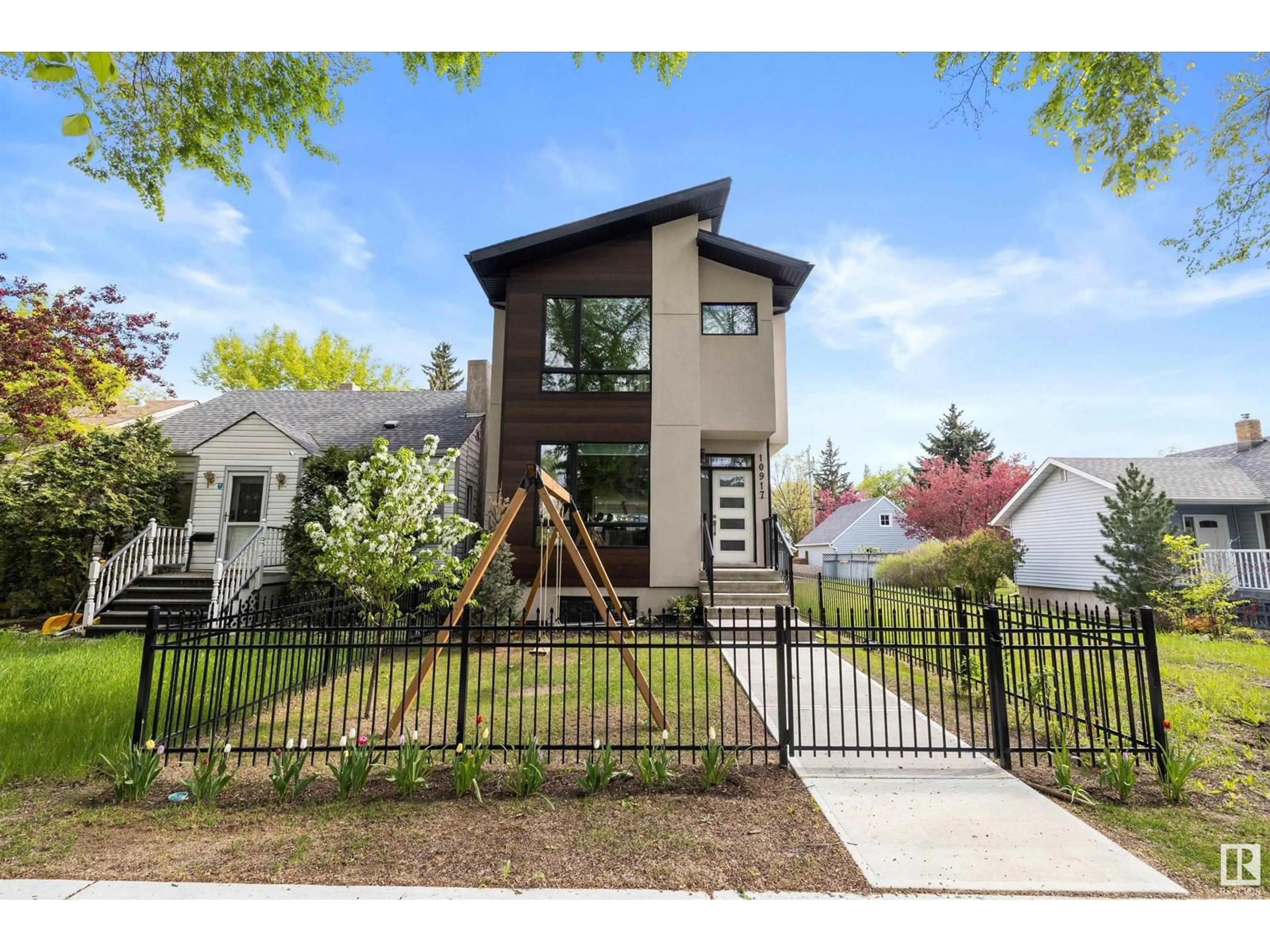 Home with brick exterior material, street for 10917 79 AV, Edmonton Alberta T6G0P1