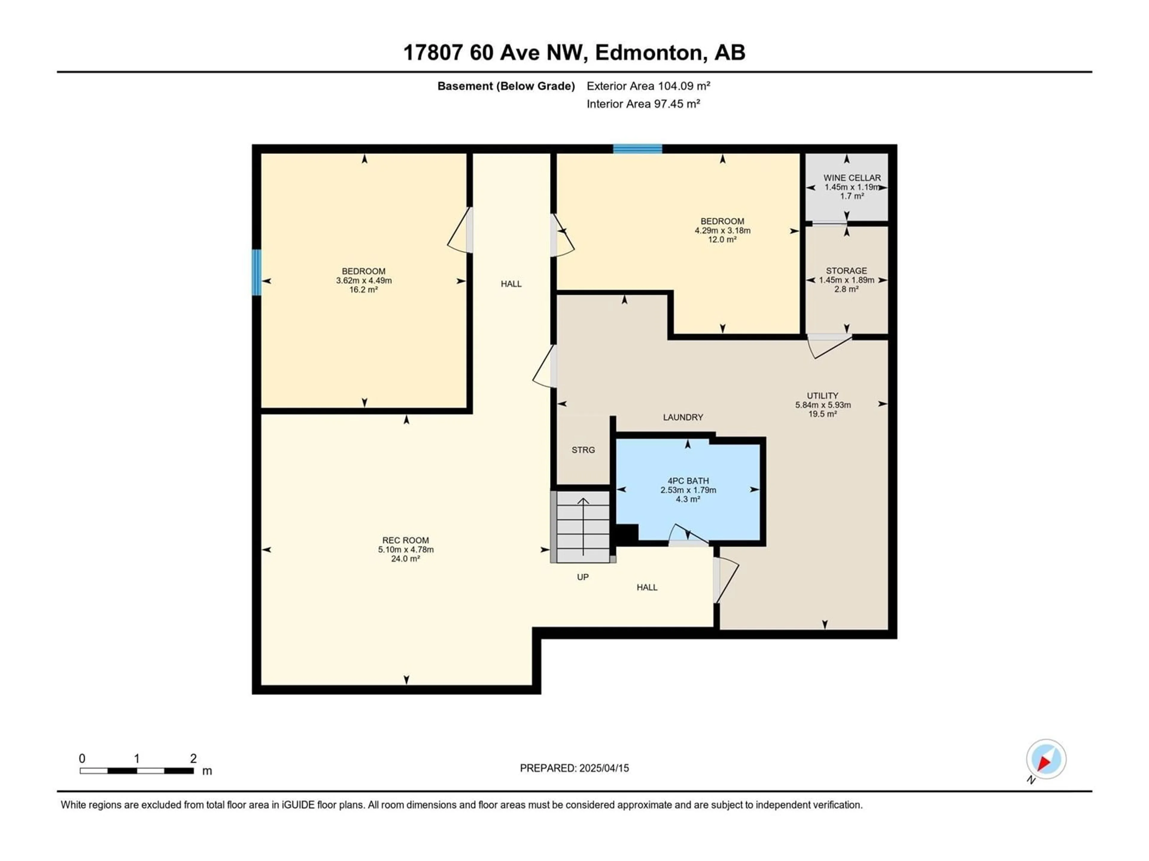 Floor plan for 17807 60 AV, Edmonton Alberta T6M1S9