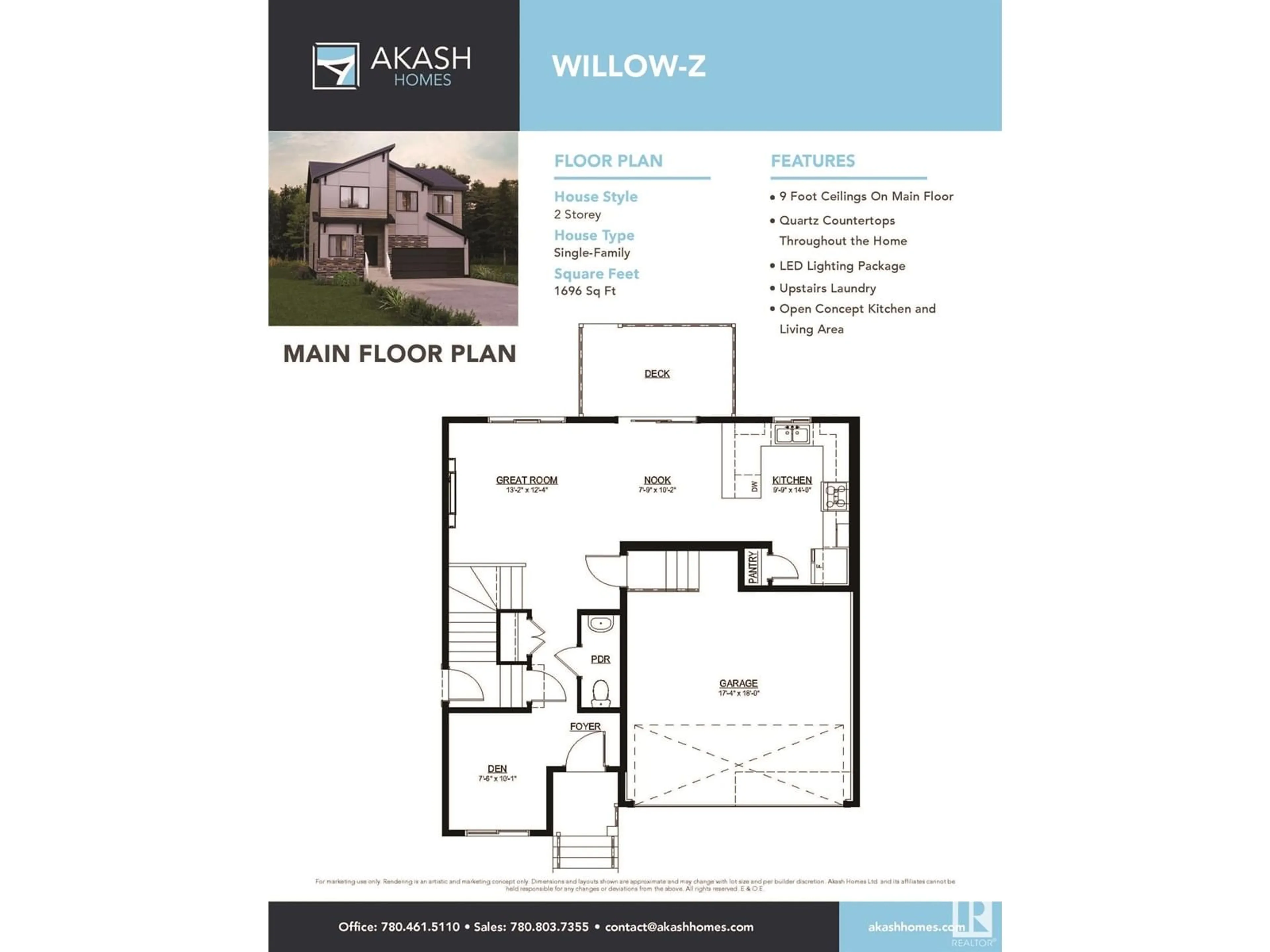Floor plan for 4709 HAWTHORN LN, Edmonton Alberta T6X3C5
