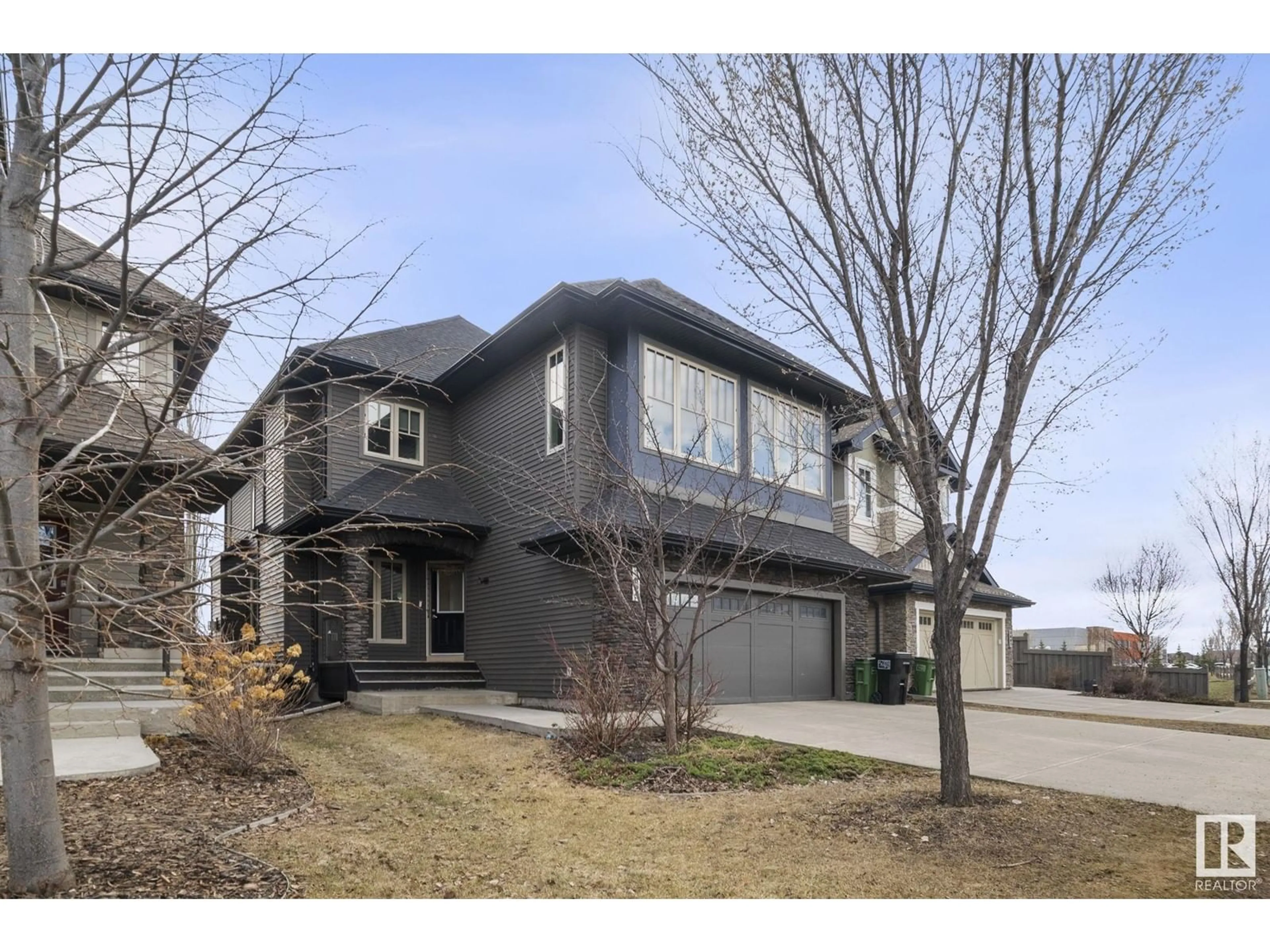Home with brick exterior material, street for 3695 ALLAN DR, Edmonton Alberta T6W2K3