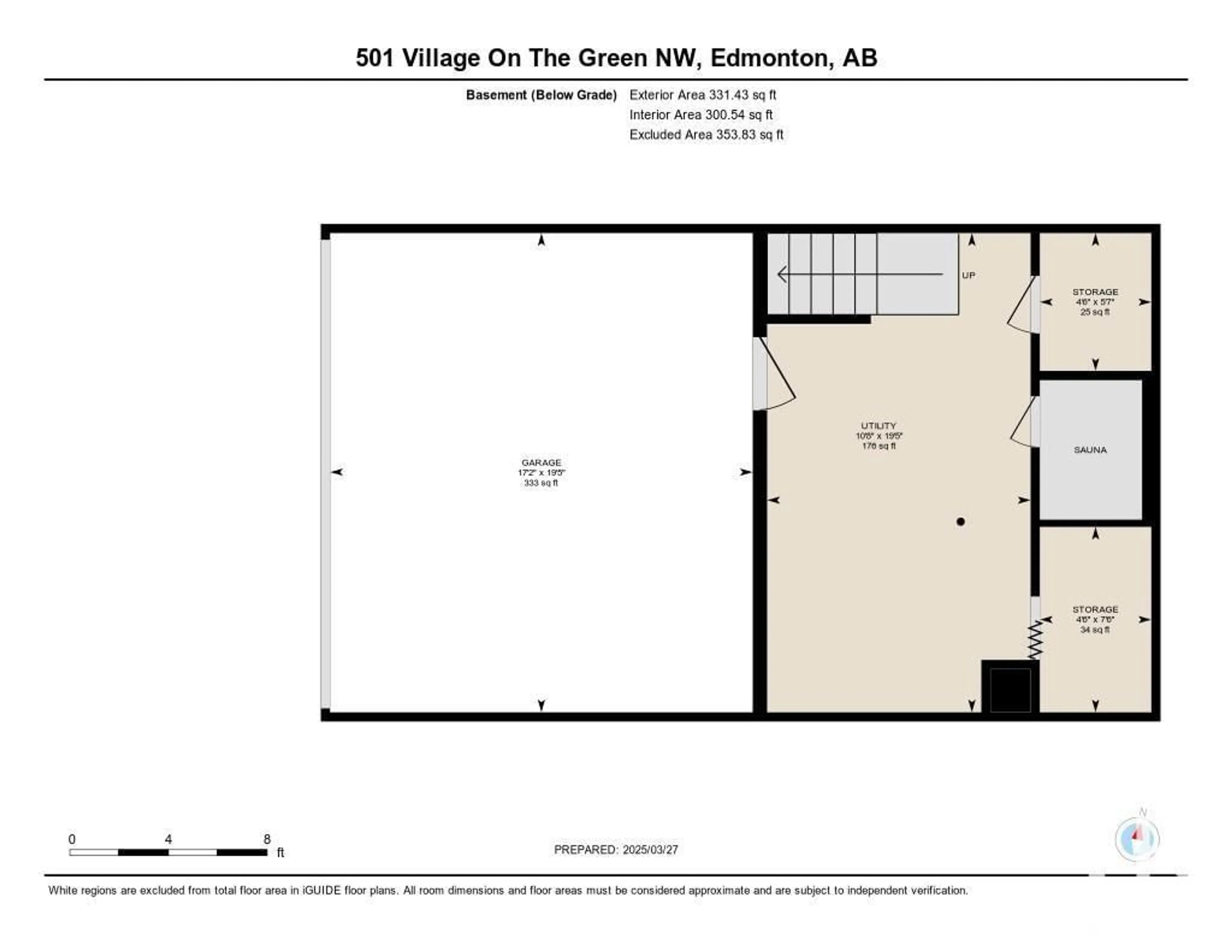 Floor plan for 501 VILLAGE ON THE GREEN GR, Edmonton Alberta T5A1H2
