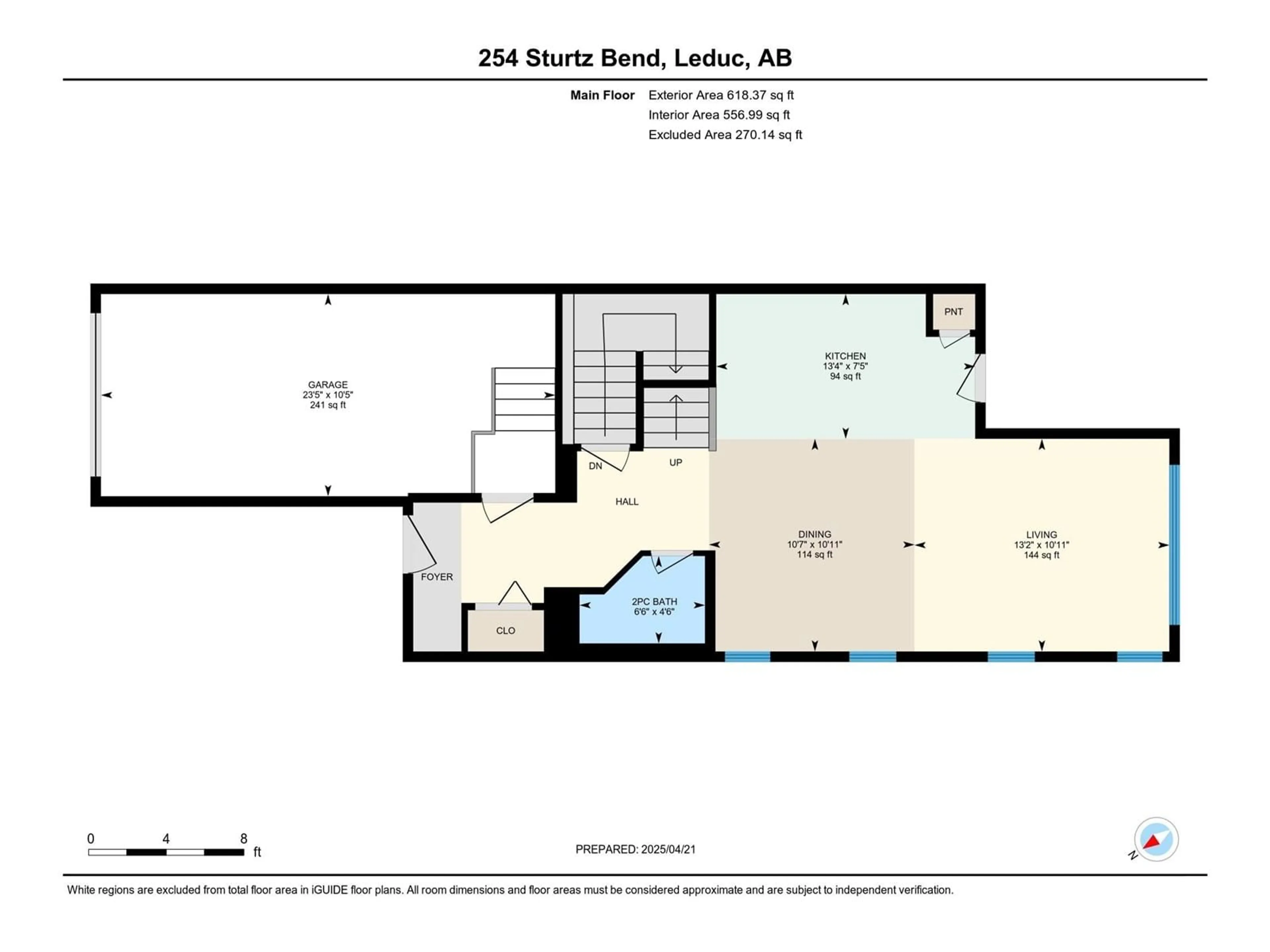 Floor plan for 254 STURTZ BN, Leduc Alberta T9E0Y5