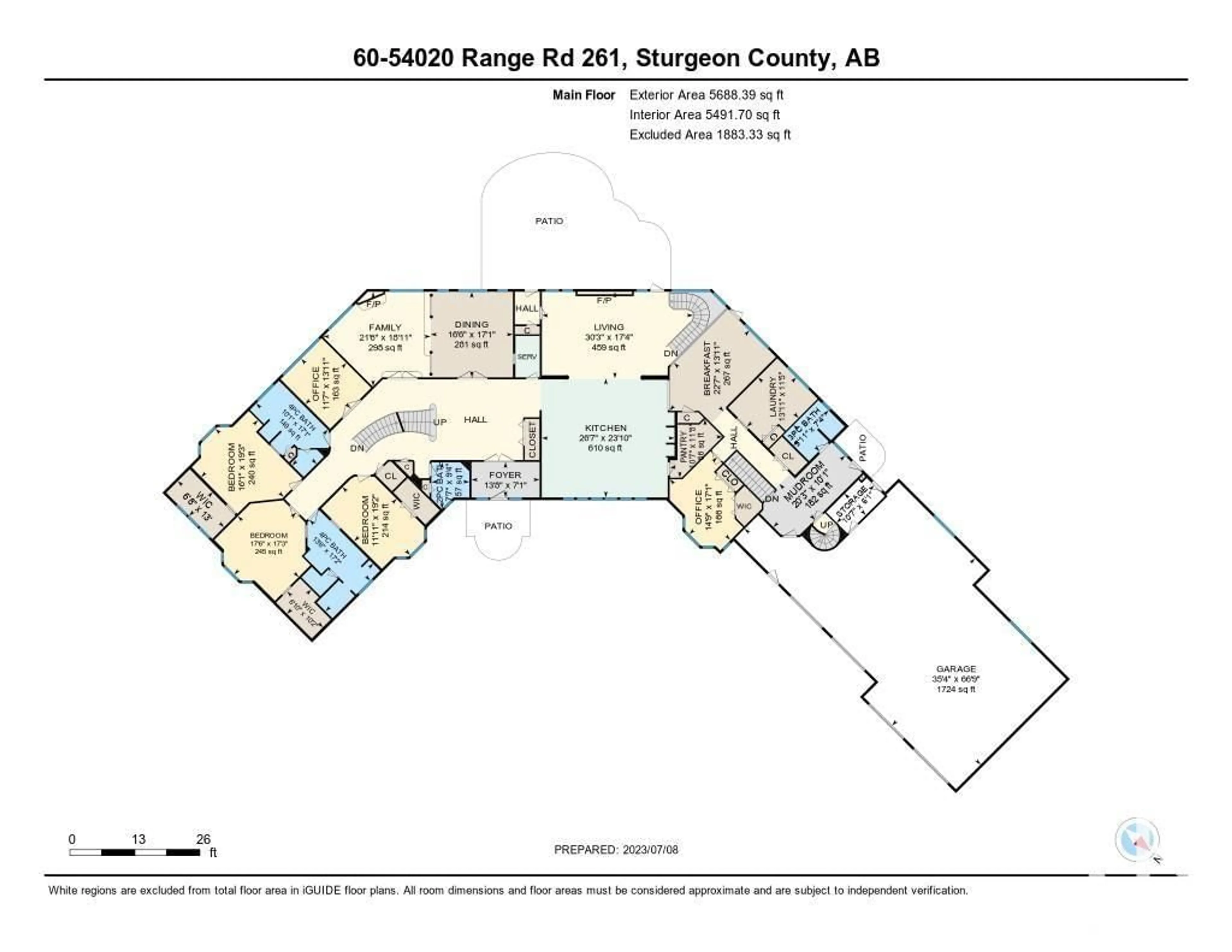 Floor plan for 54020 RGE RD 261, Rural Sturgeon County Alberta T8T0C1