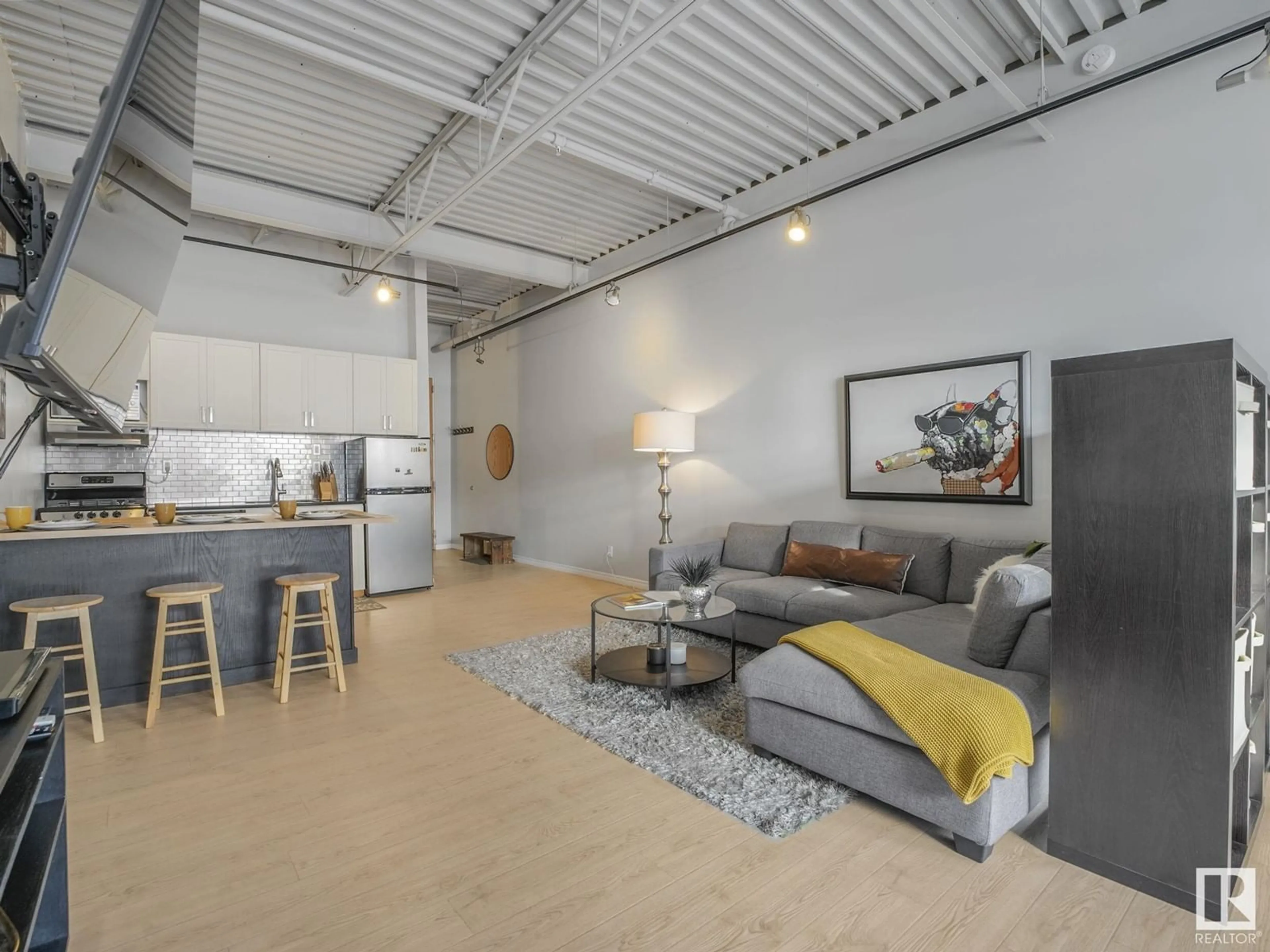 Living room with furniture, unknown for 305 - 10355 105 ST NW, Edmonton Alberta T5J1E8