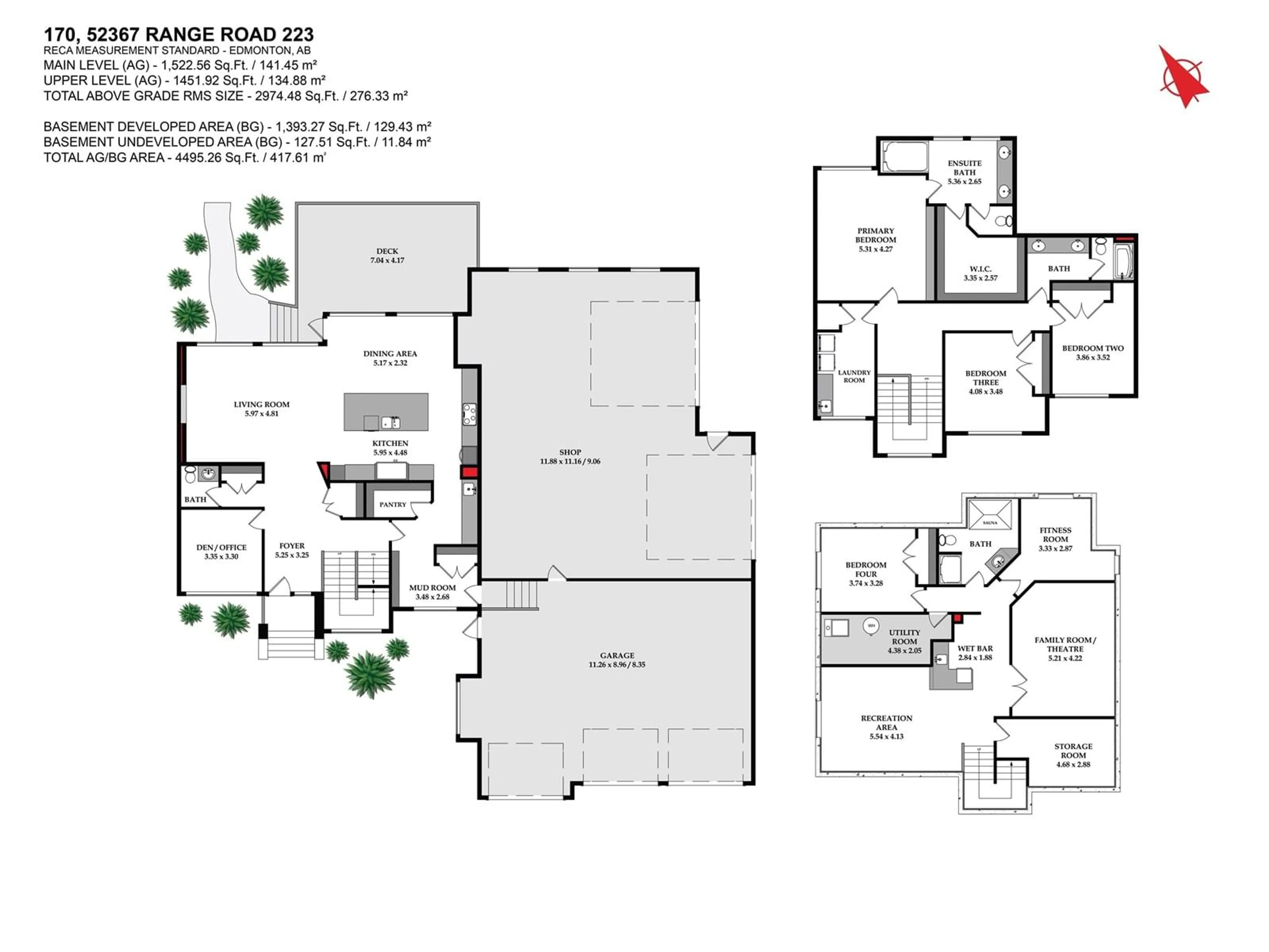 Floor plan for 170 - 52367 RGE ROAD 223, Rural Strathcona County Alberta T8C1A8