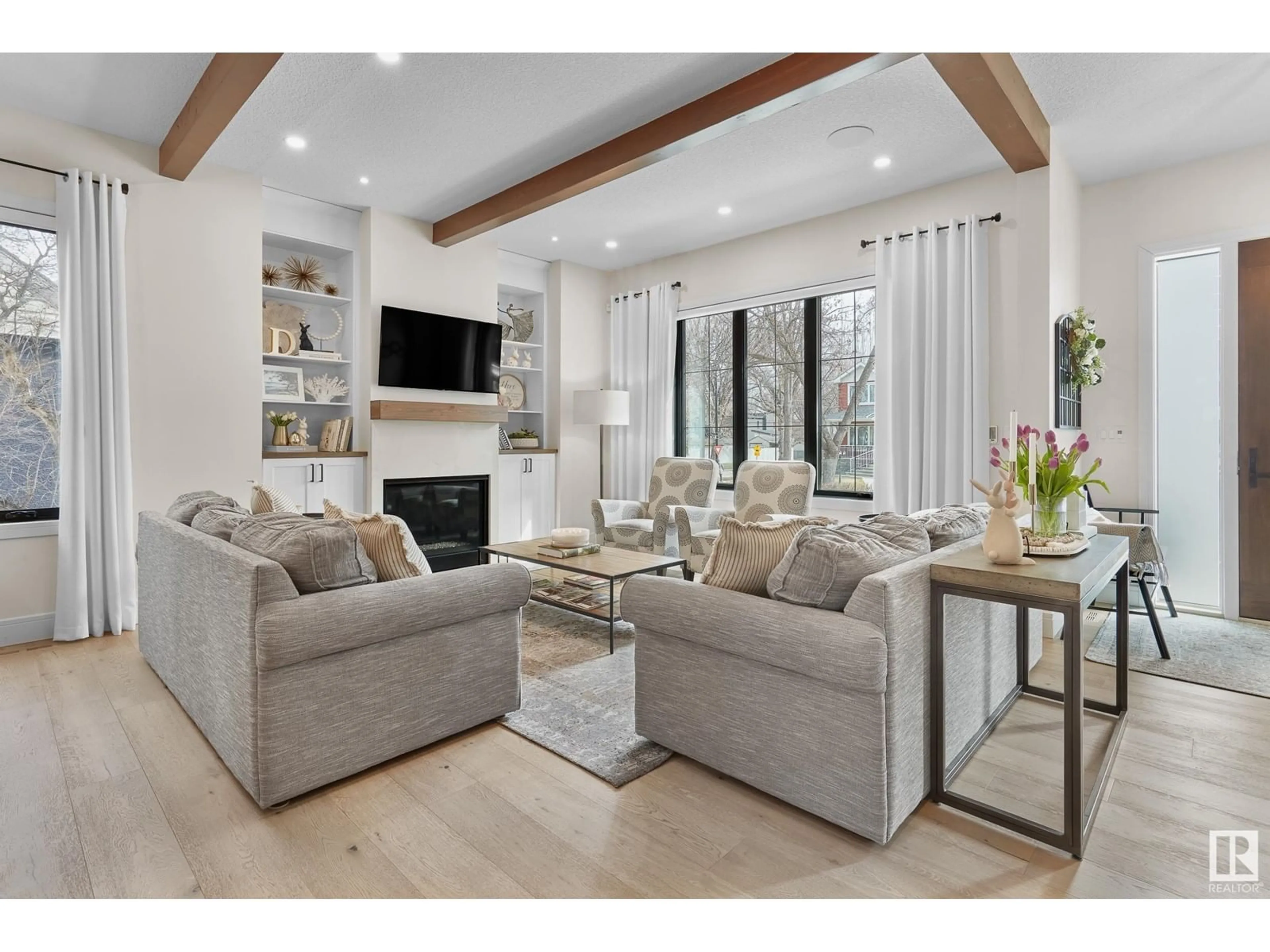 Living room with furniture, unknown for NW - 10934 131 ST, Edmonton Alberta T5M1B4