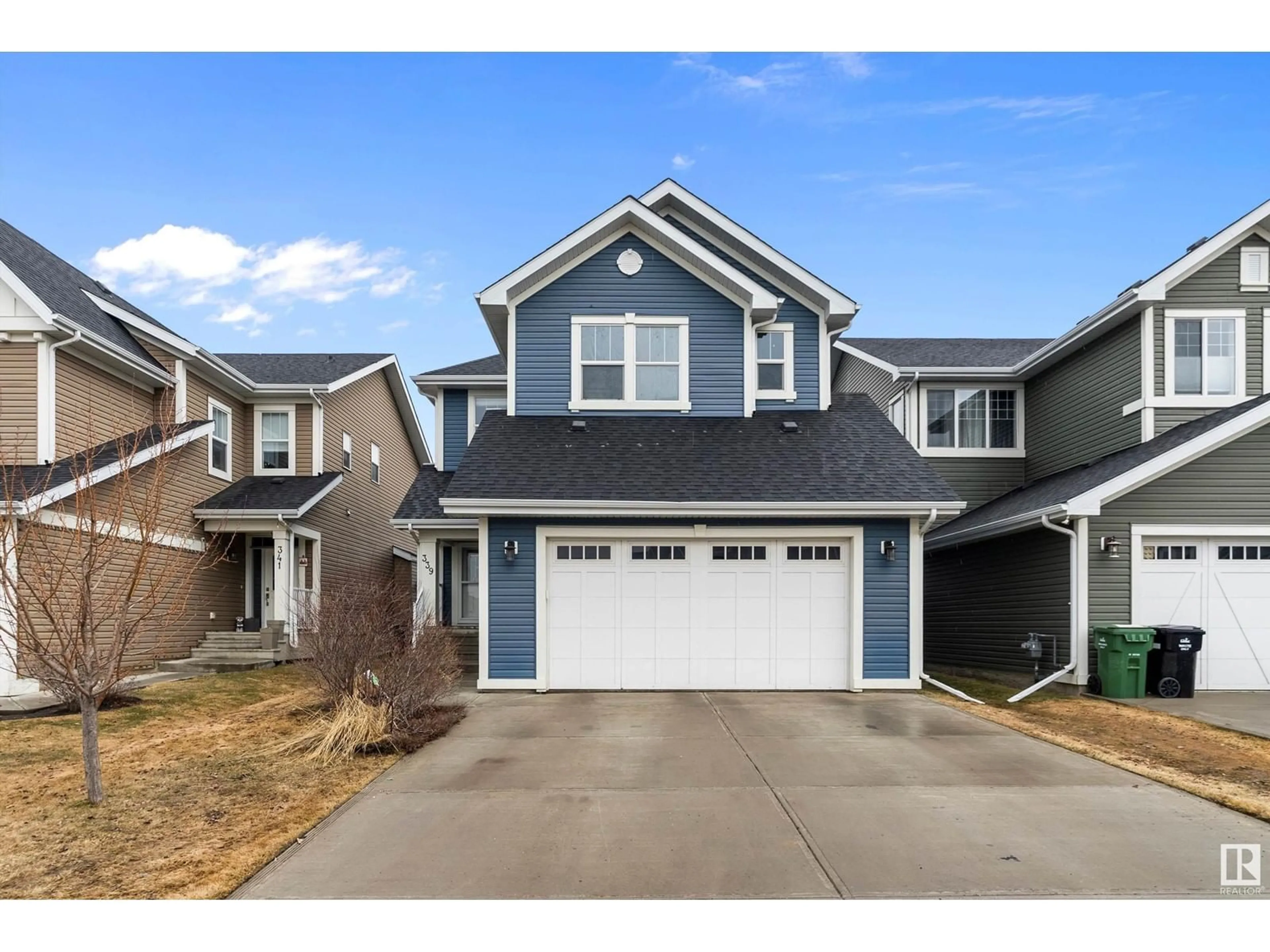 Home with vinyl exterior material, street for 339 SIMPKINS WD, Leduc Alberta T9E1B9