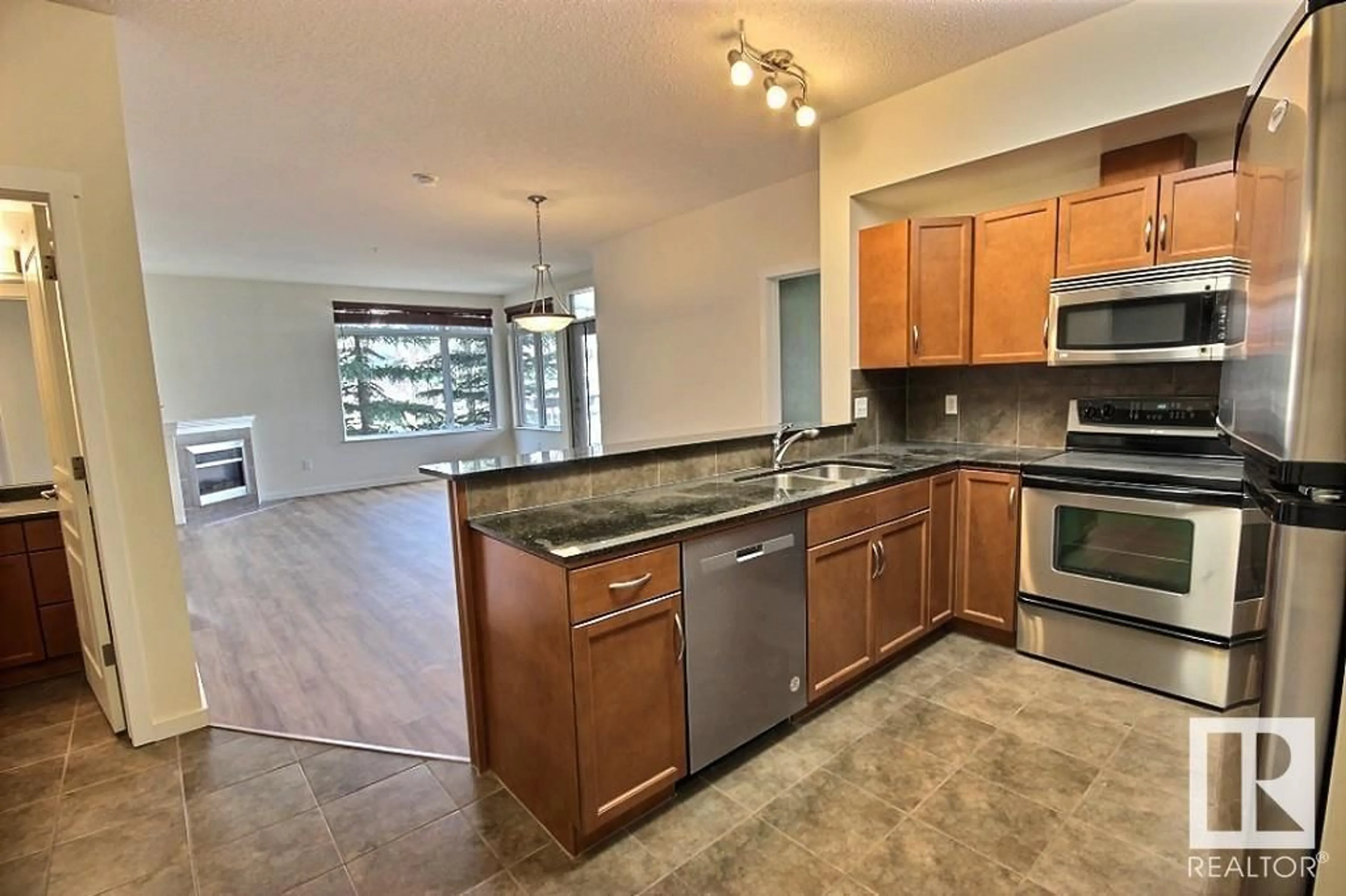Open concept kitchen, unknown for 204 - 11140 68 AV, Edmonton Alberta T6H2C2