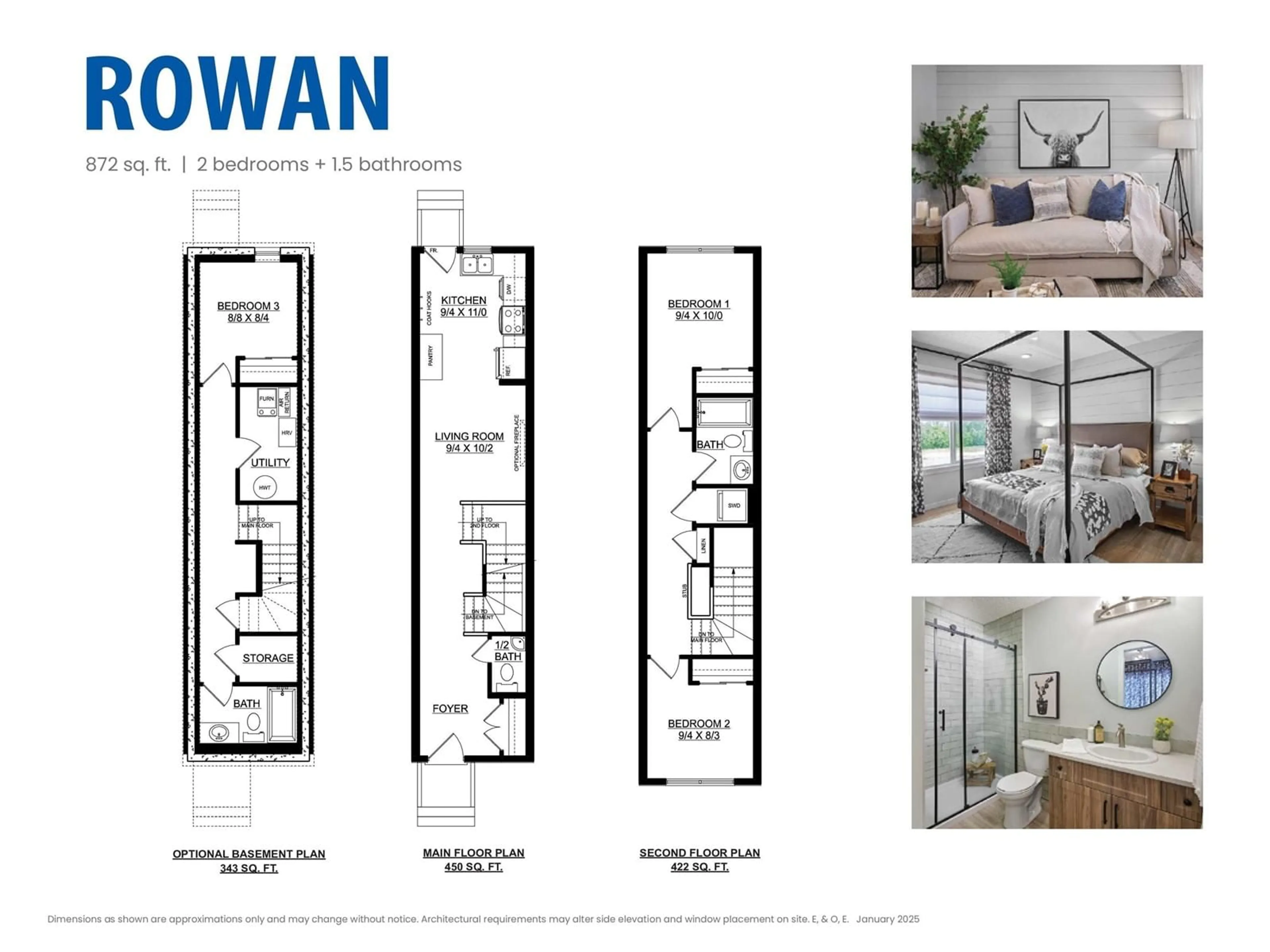 Floor plan for 58 - 3705 141 ST, Edmonton Alberta T6W3J2