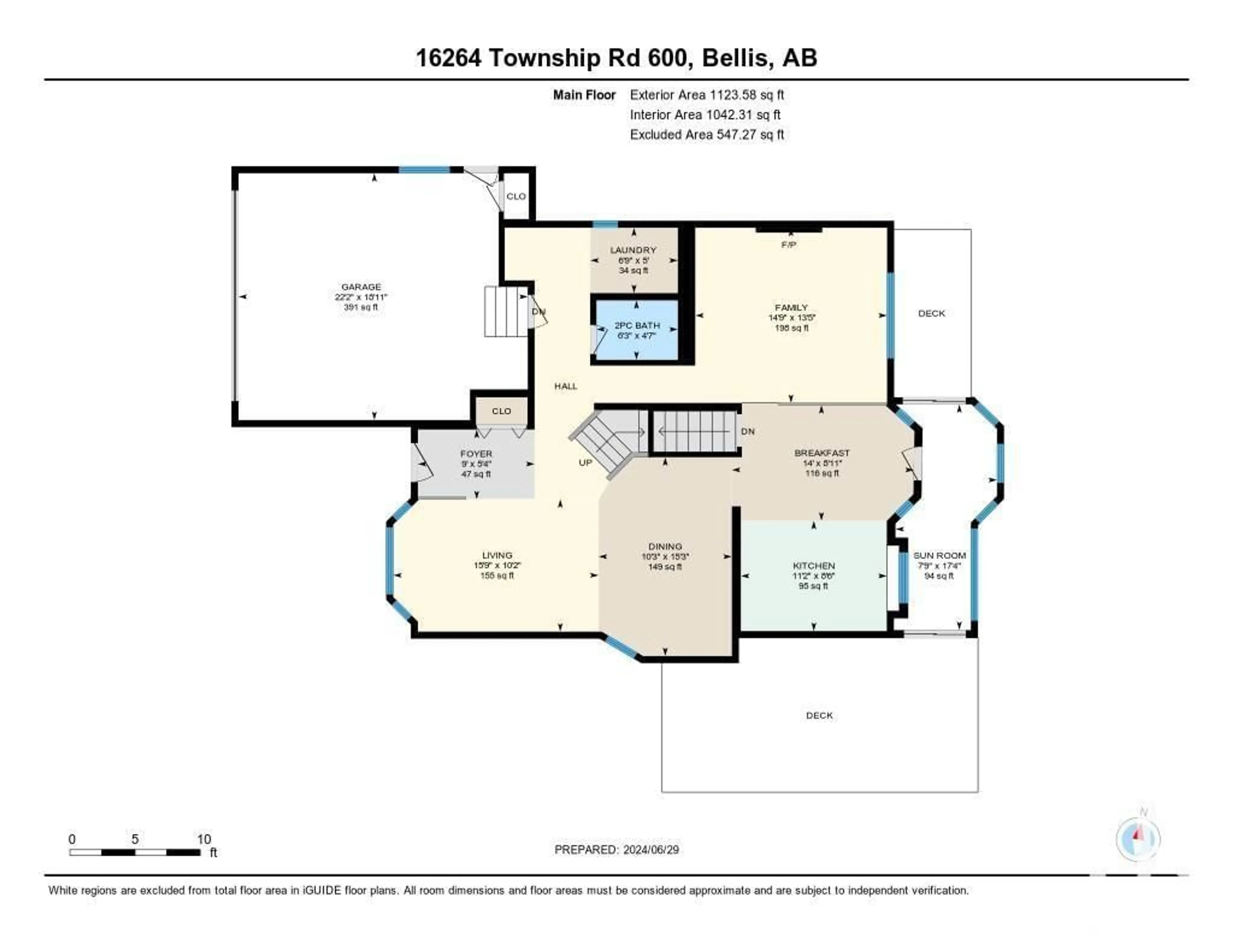 Floor plan for 16264 TOWNSHIP 600, Rural Smoky Lake County Alberta T0A3C0