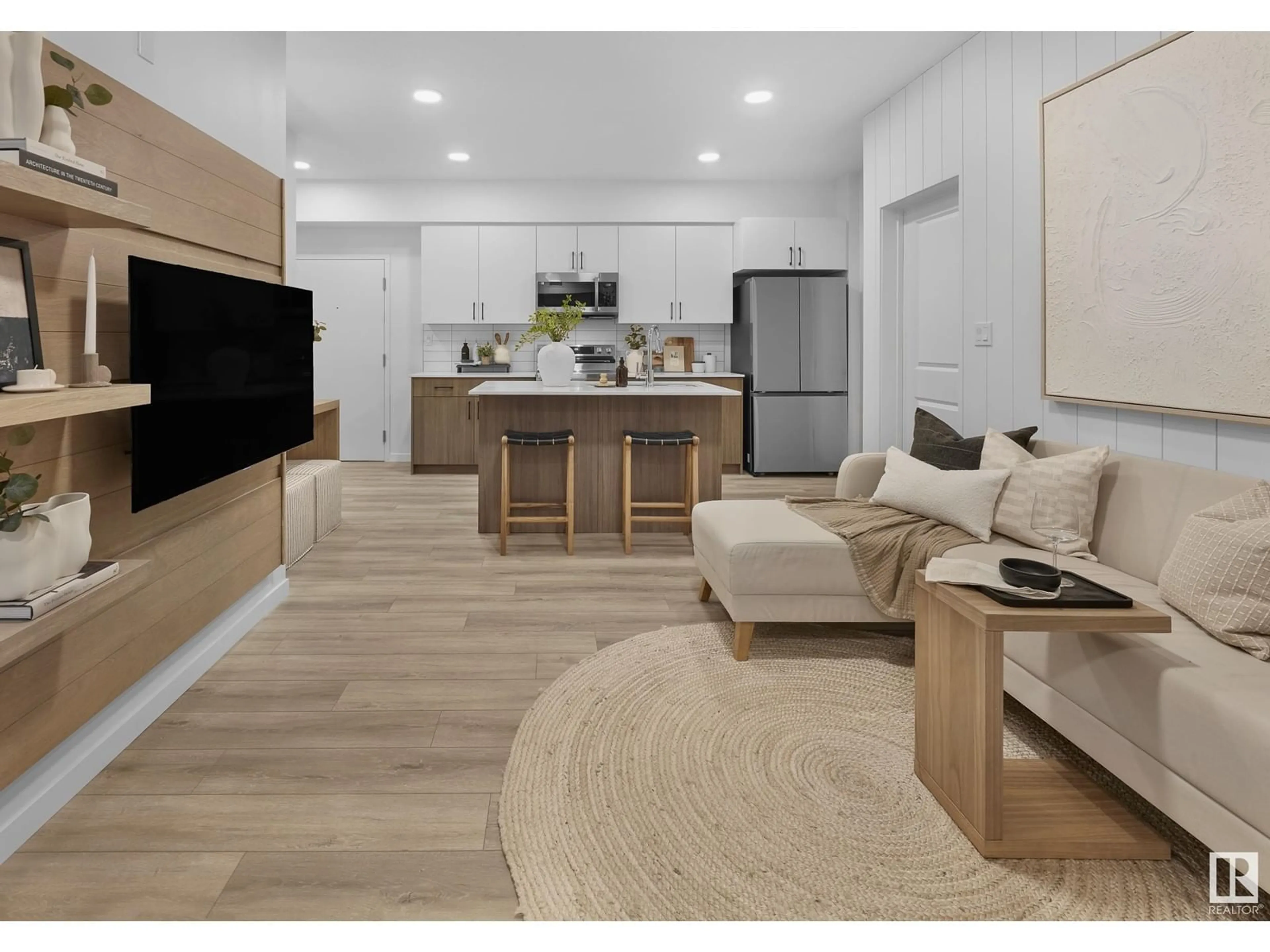 Open concept kitchen, unknown for #104 - 3715 141 ST, Edmonton Alberta T6W5M9