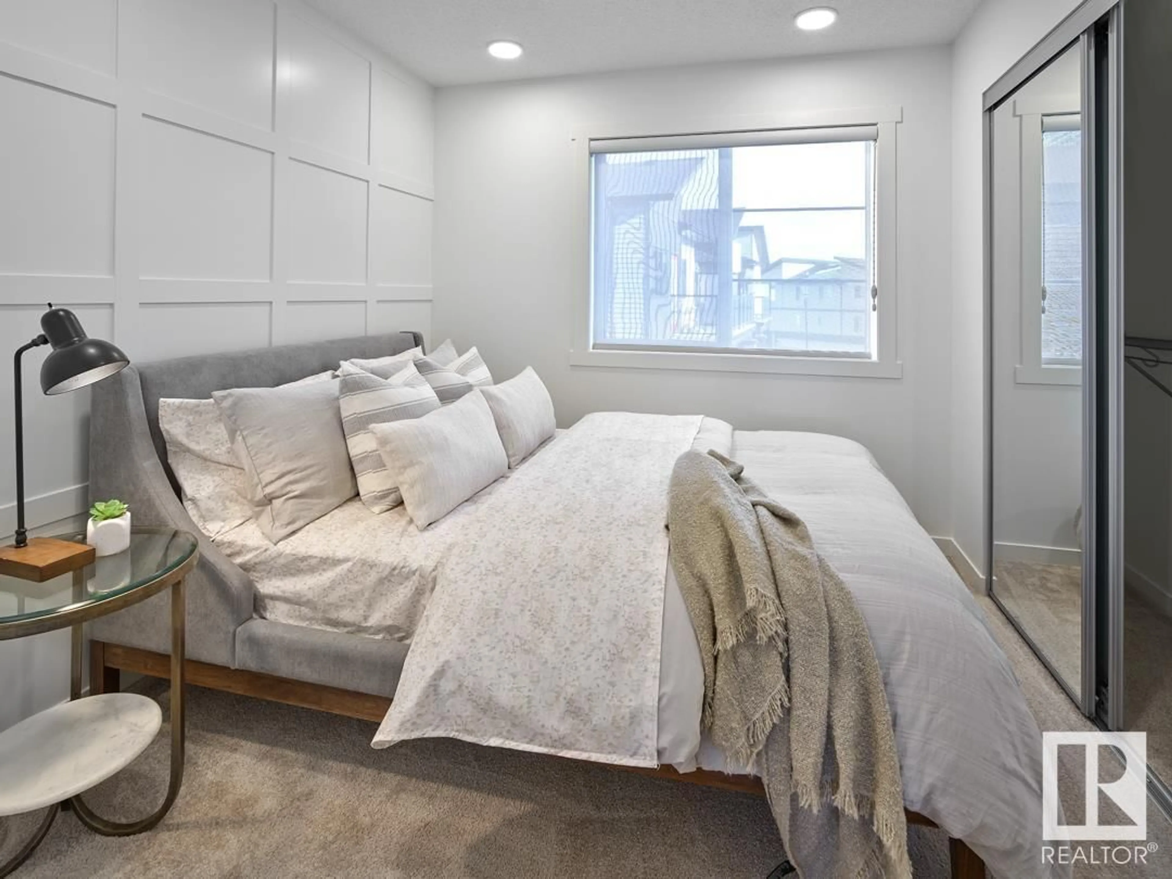 Bedroom with bed, unknown for 3 - 1215 KESWICK DR, Edmonton Alberta T6W4J5